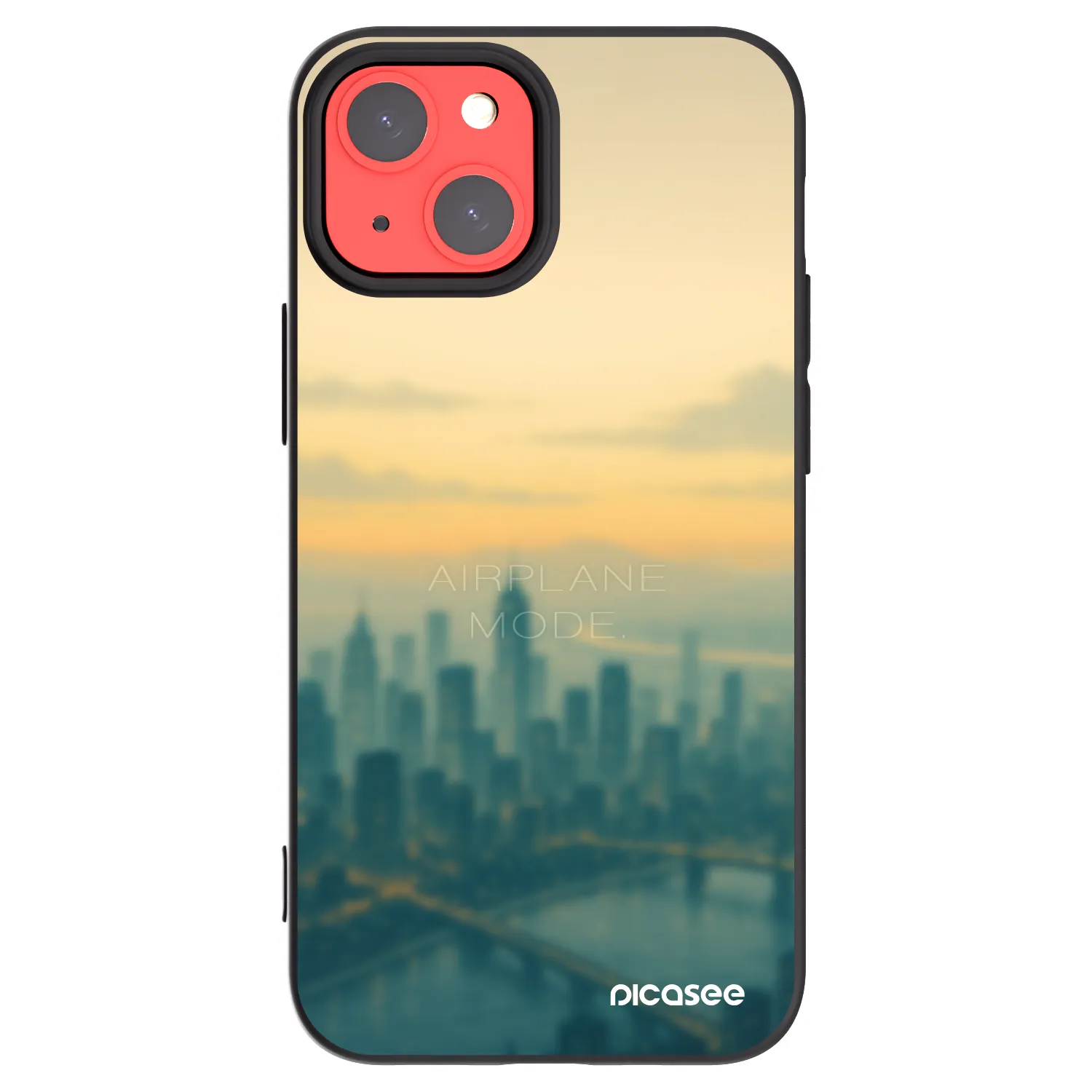 Picasee silikónový čierny obal pre Apple iPhone 13 mini - Airplane mode