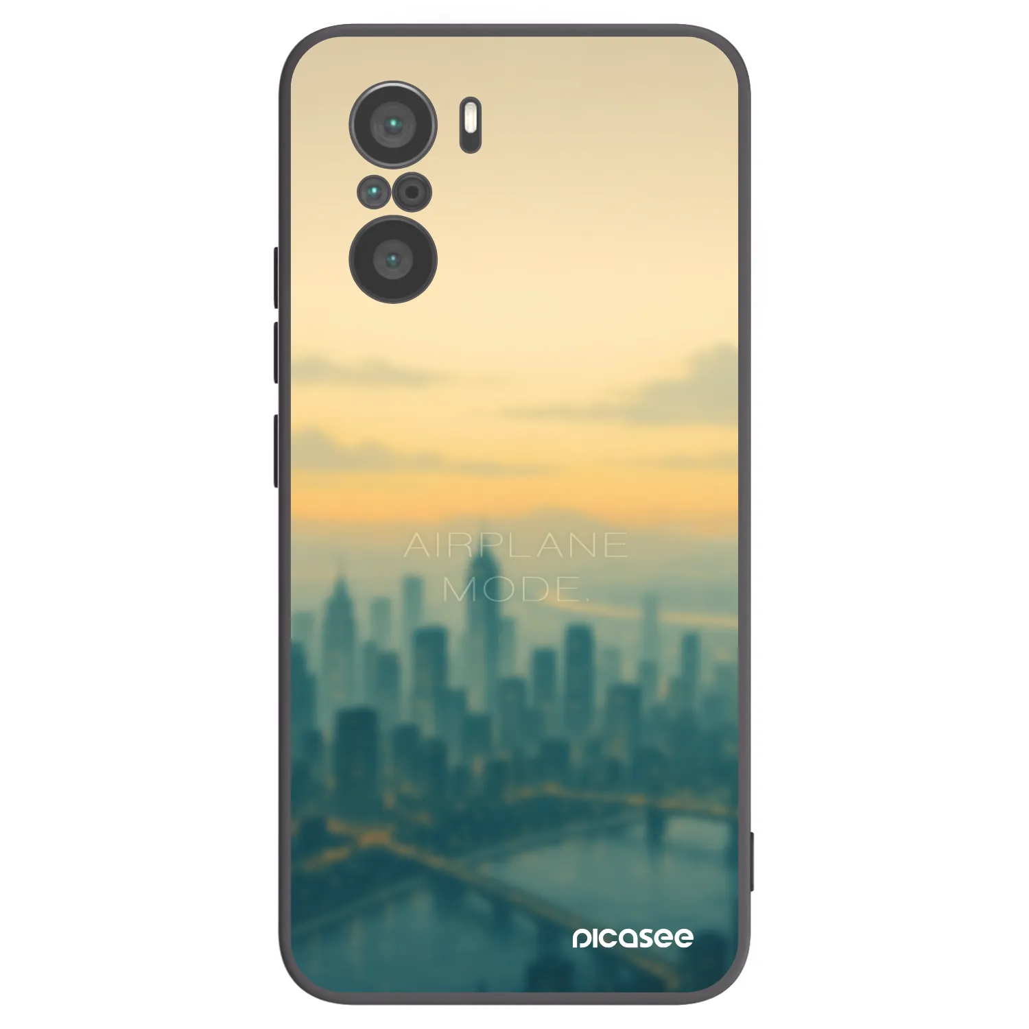 Picasee silikónový čierny obal pre Xiaomi Poco F3 - Airplane mode