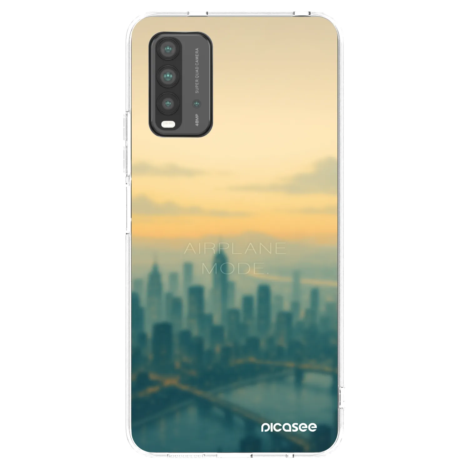 Silikónový prehľadný obal pre Xiaomi Redmi 9T - Airplane mode