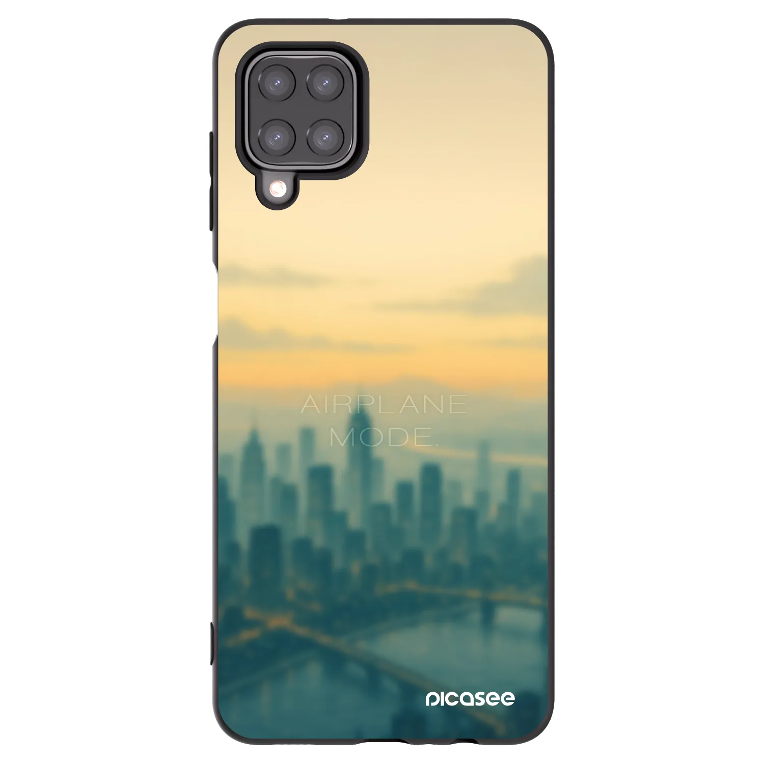 Picasee silikónový čierny obal pre Samsung Galaxy M12 M127F - Airplane mode