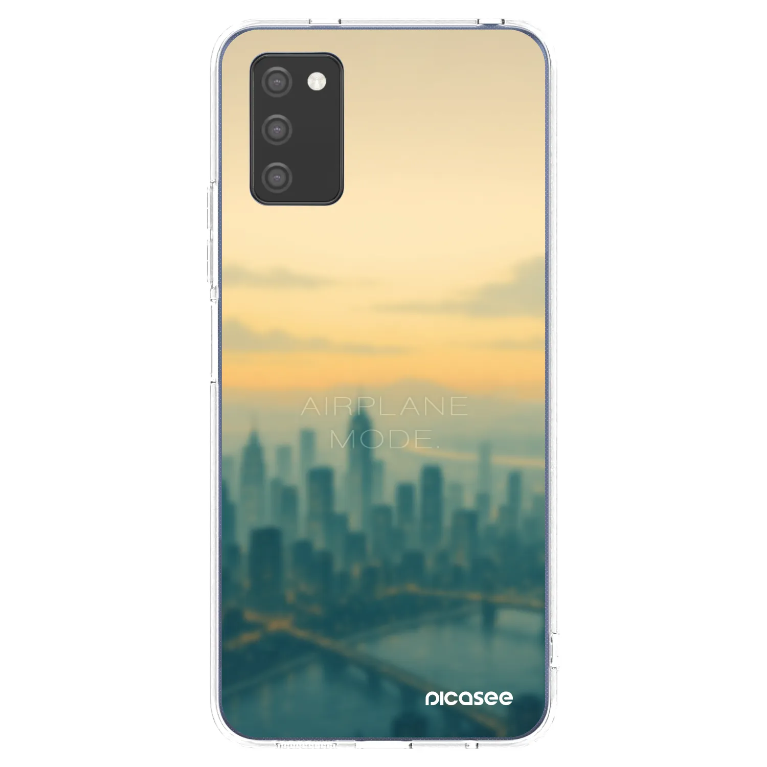 Picasee silikónový prehľadný obal pre Samsung Galaxy A02s A025G - Airplane mode