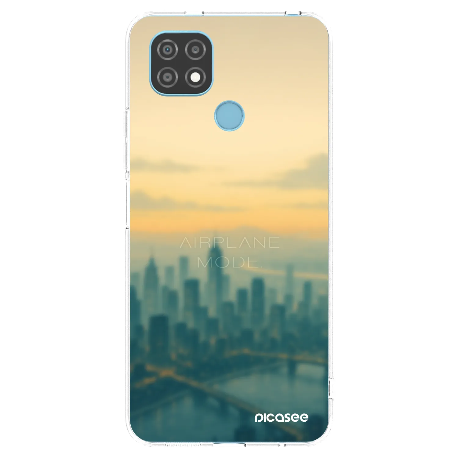 Picasee silikónový prehľadný obal pre Realme C21 - Airplane mode