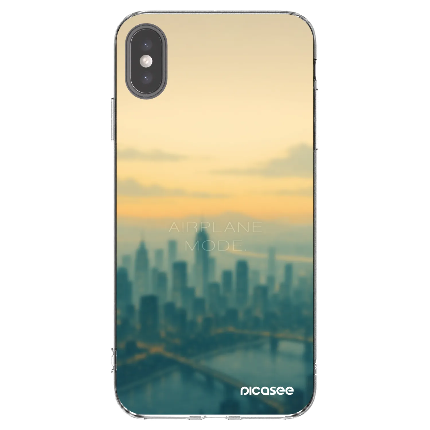 Silikónový prehľadný obal pre Apple iPhone XS Max - Airplane mode