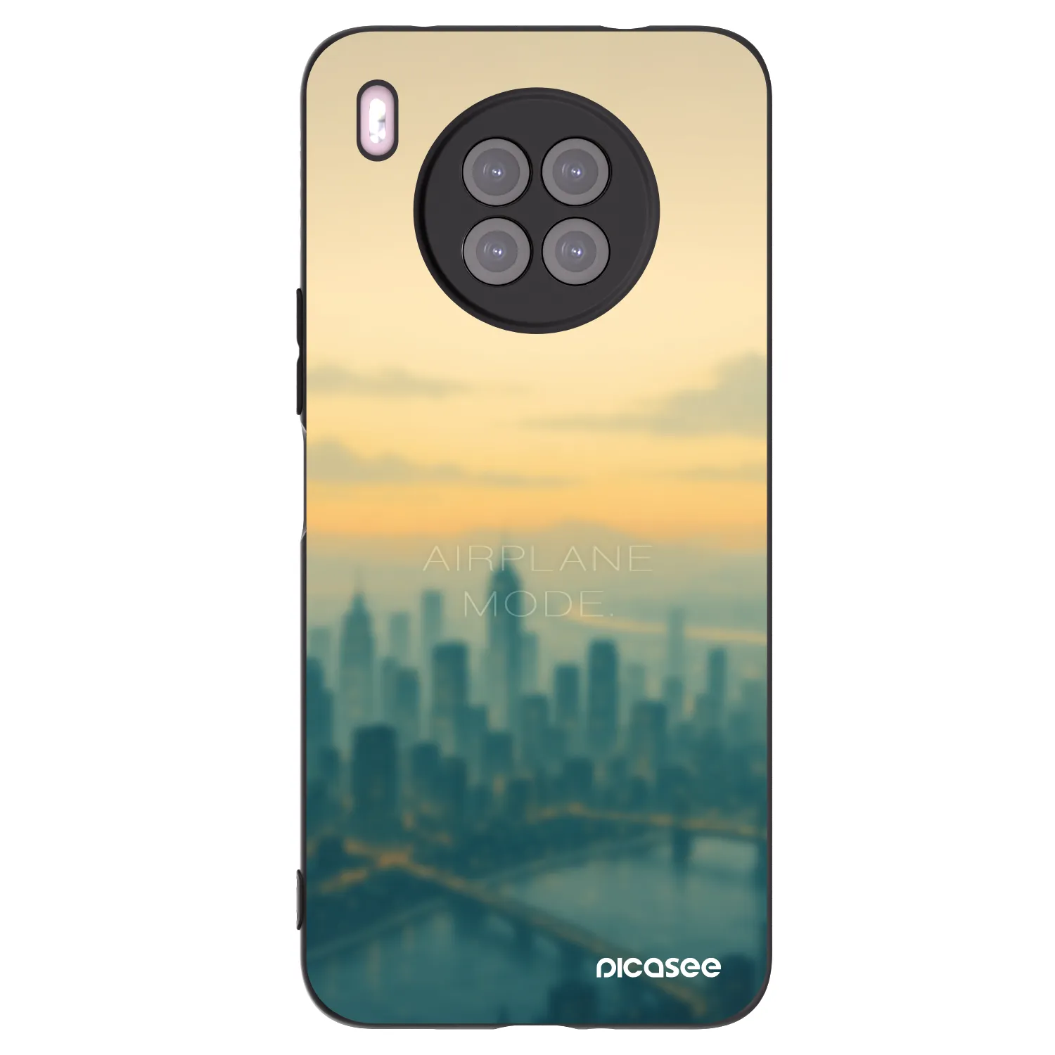 Picasee silikónový čierny obal pre Huawei Nova 8i - Airplane mode