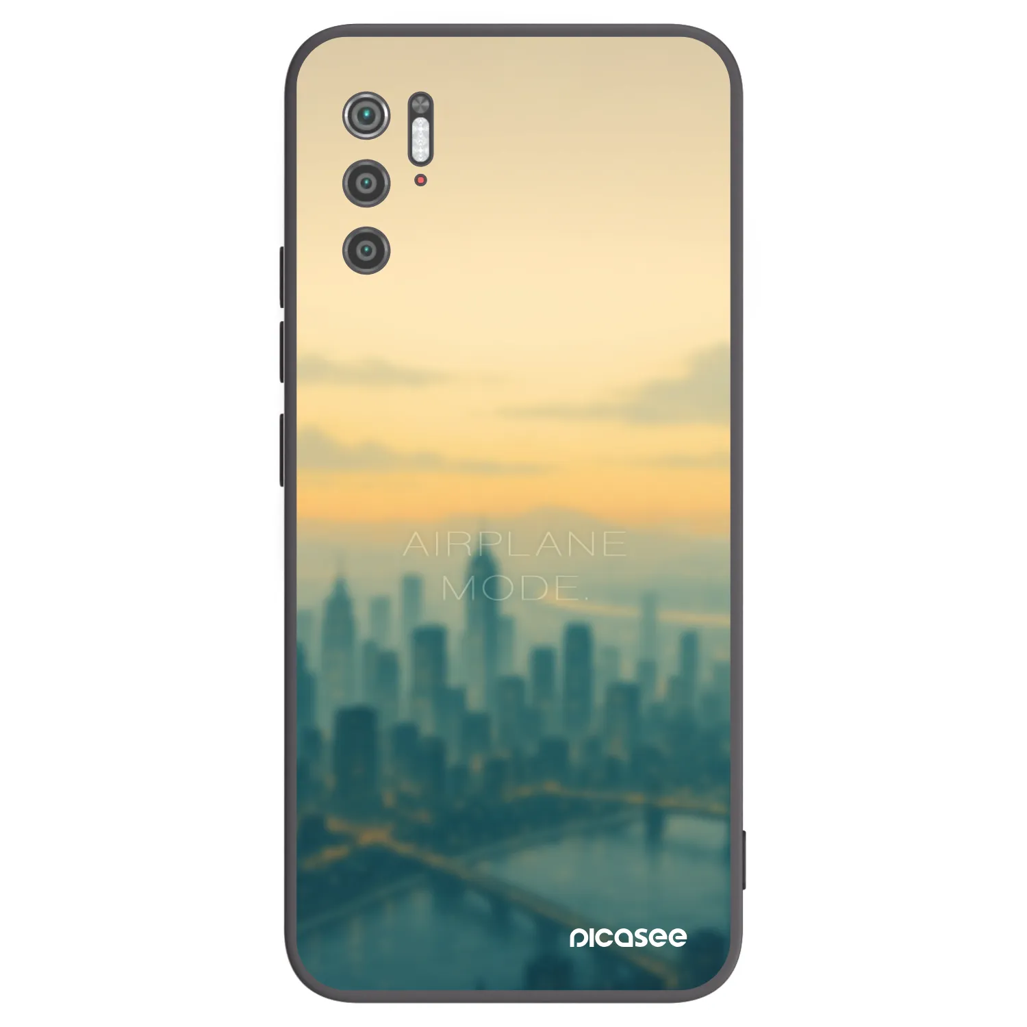 Picasee silikónový čierny obal pre Xiaomi Poco M3 Pro 5G - Airplane mode