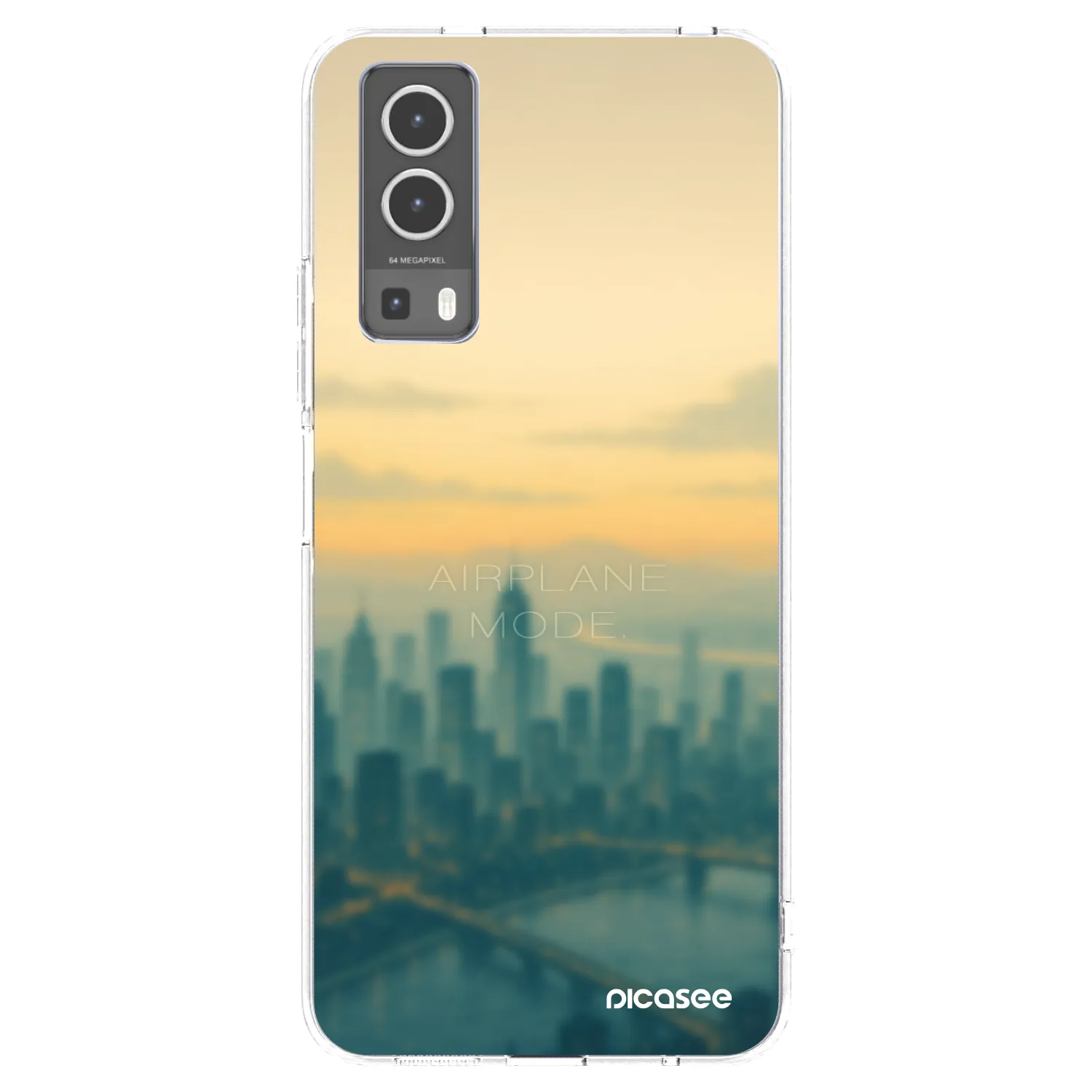 Picasee silikónový prehľadný obal pre Vivo Y72 5G - Airplane mode