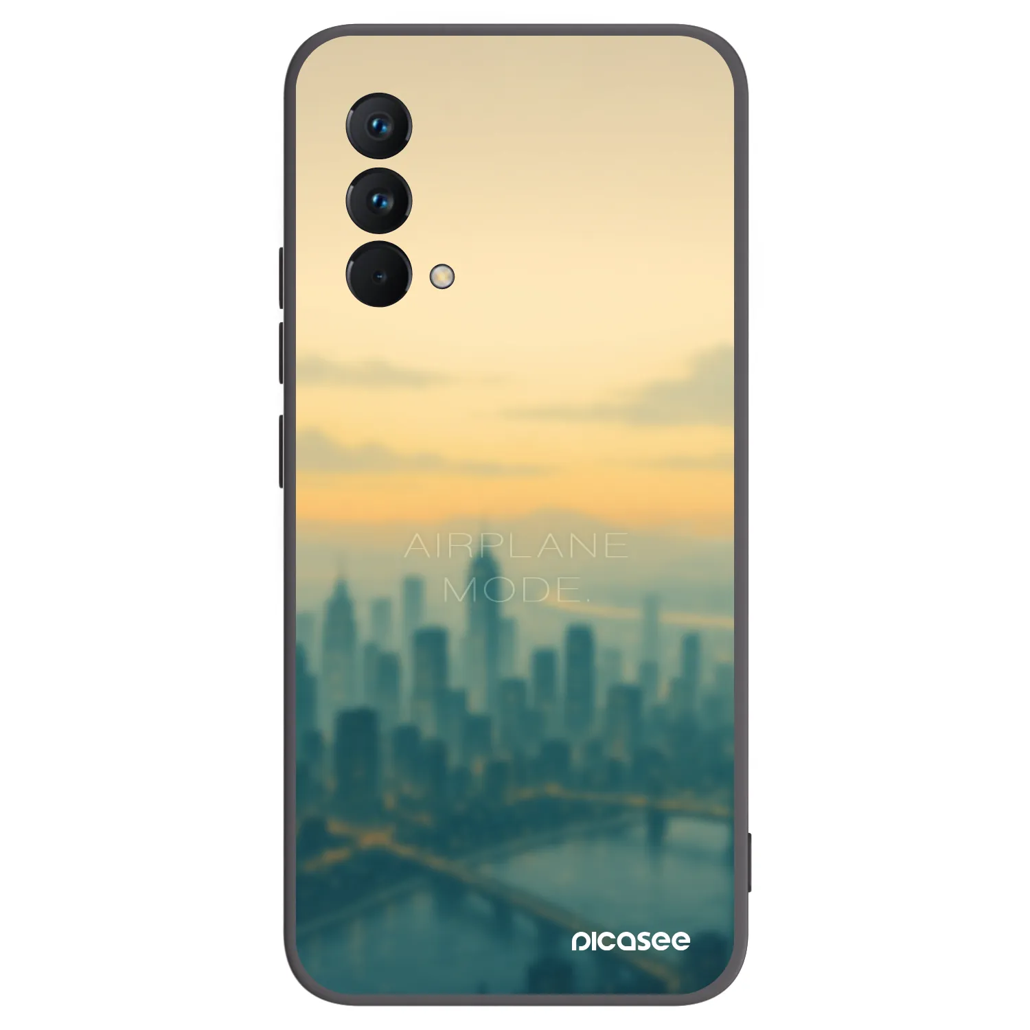 Picasee silikónový čierny obal pre Realme GT Master Edition 5G - Airplane mode