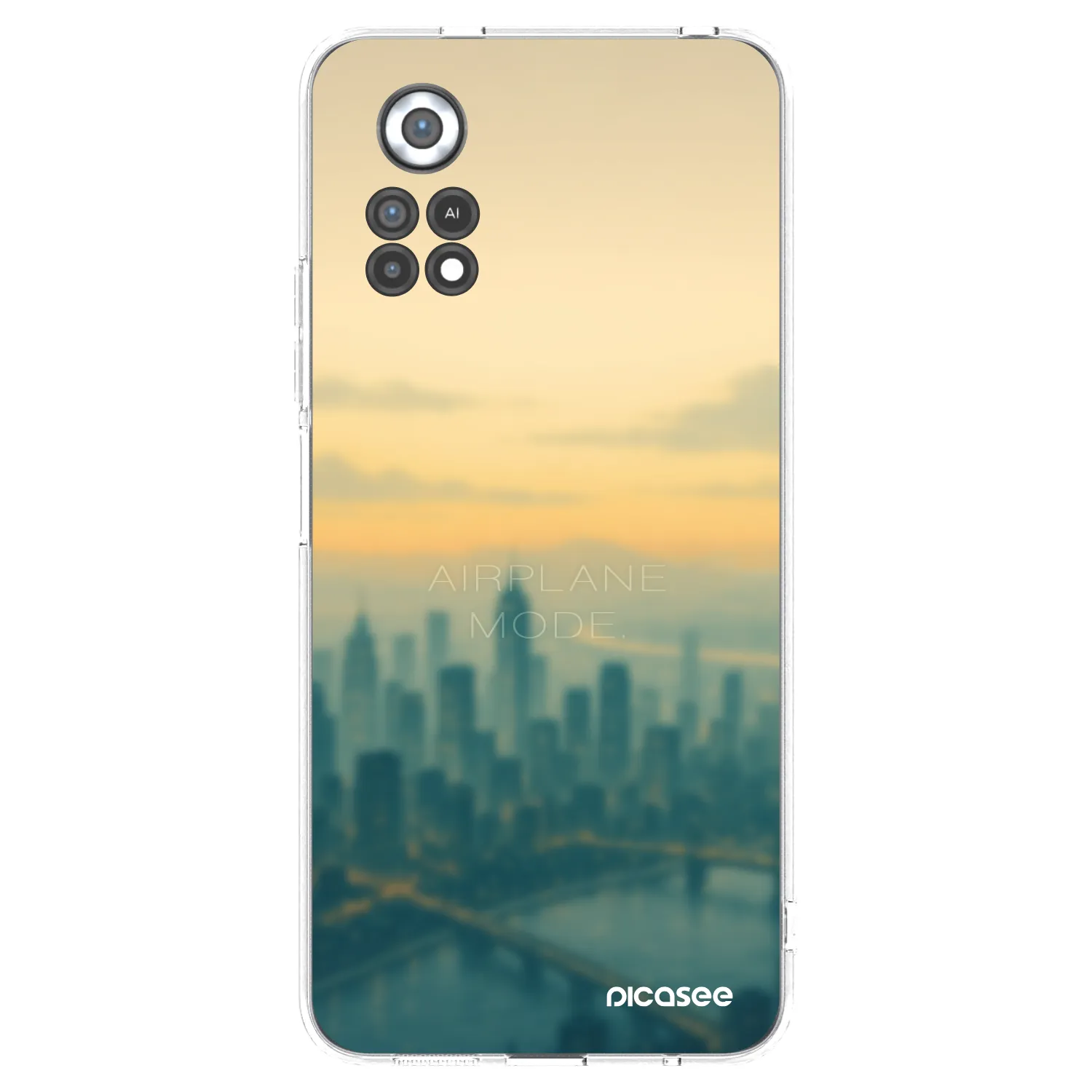 Picasee silikónový prehľadný obal pre Xiaomi Poco X4 Pro 5G - Airplane mode