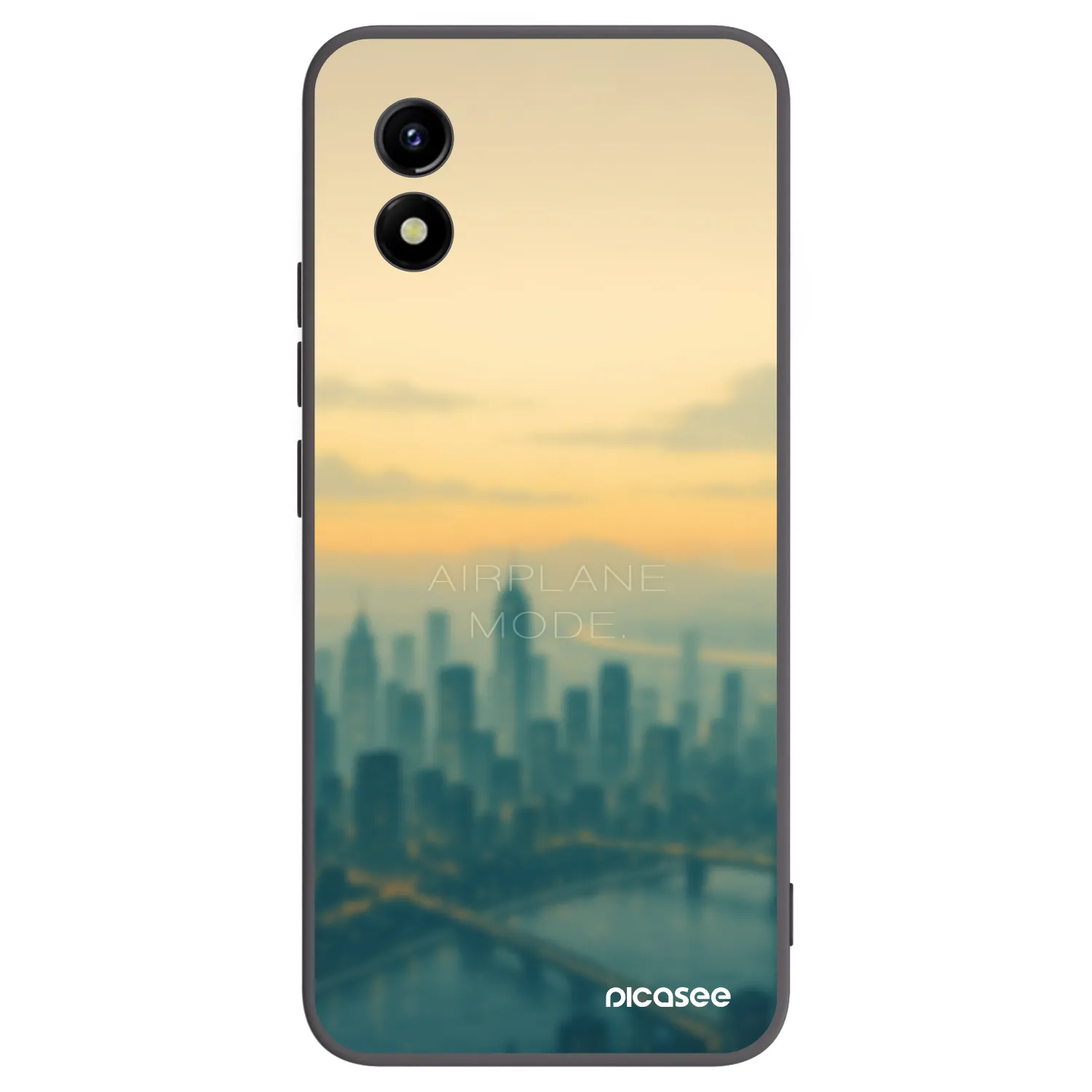 Picasee silikónový čierny obal pre Vivo Y01 - Airplane mode