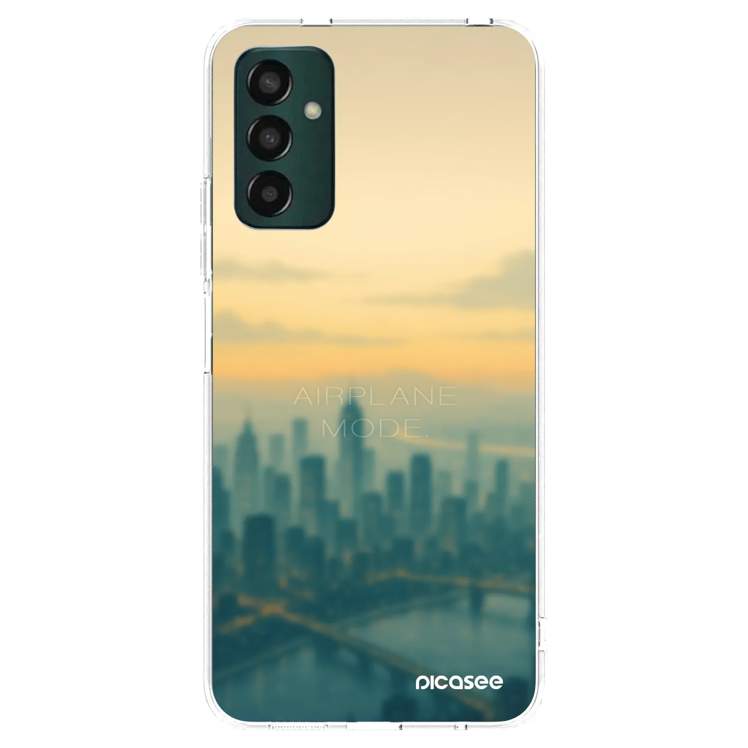 Picasee silikónový prehľadný obal pre Samsung Galaxy M13 M135F - Airplane mode