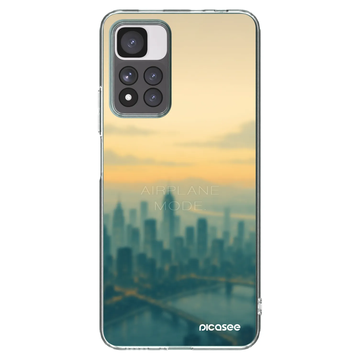 Picasee silikónový prehľadný obal pre Xiaomi Redmi Note 11 Pro+ 5G - Airplane mode