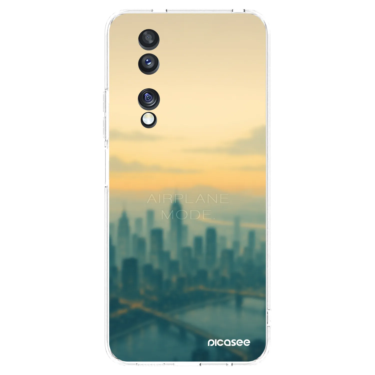 Picasee silikónový prehľadný obal pre Honor 70 - Airplane mode