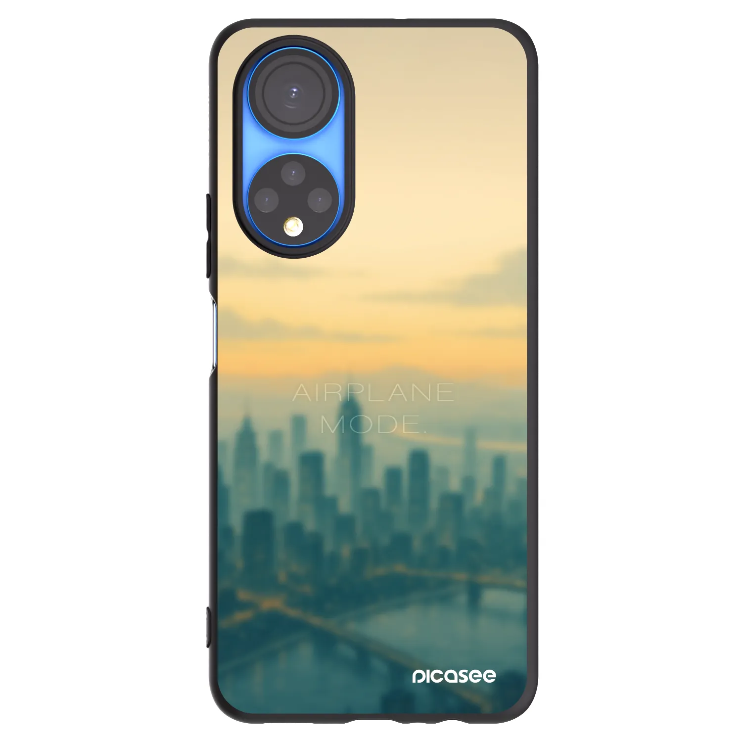 Picasee silikónový čierny obal pre Honor X7 - Airplane mode