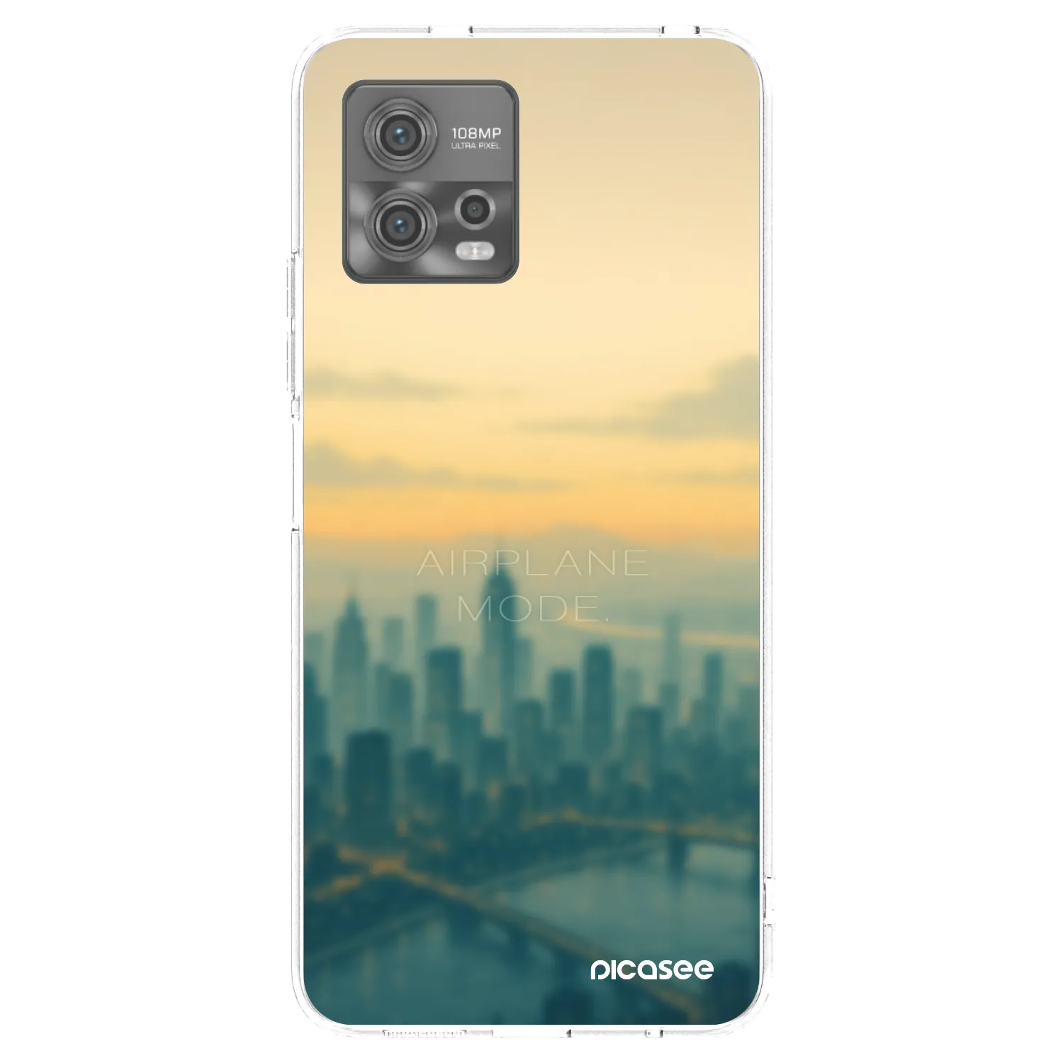 Picasee silikónový prehľadný obal pre Motorola Moto G72 - Airplane mode