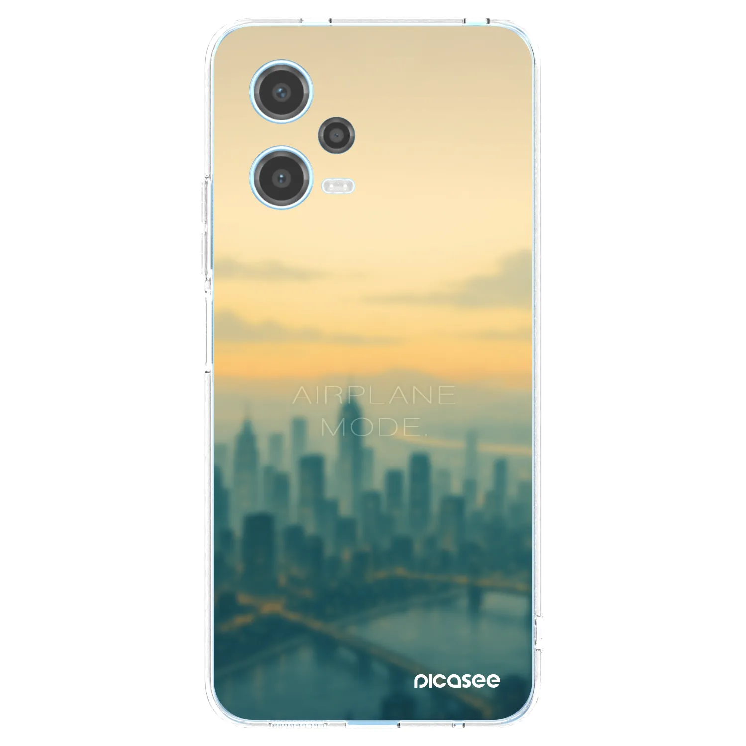 Silikónový prehľadný obal pre Xiaomi Redmi Note 12 5G - Airplane mode