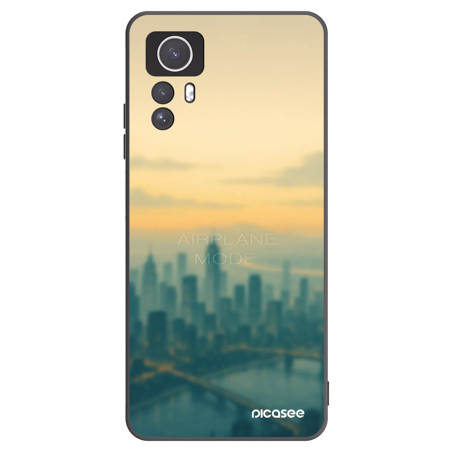 Picasee silikónový čierny obal pre Xiaomi Redmi Note 12S - Airplane mode