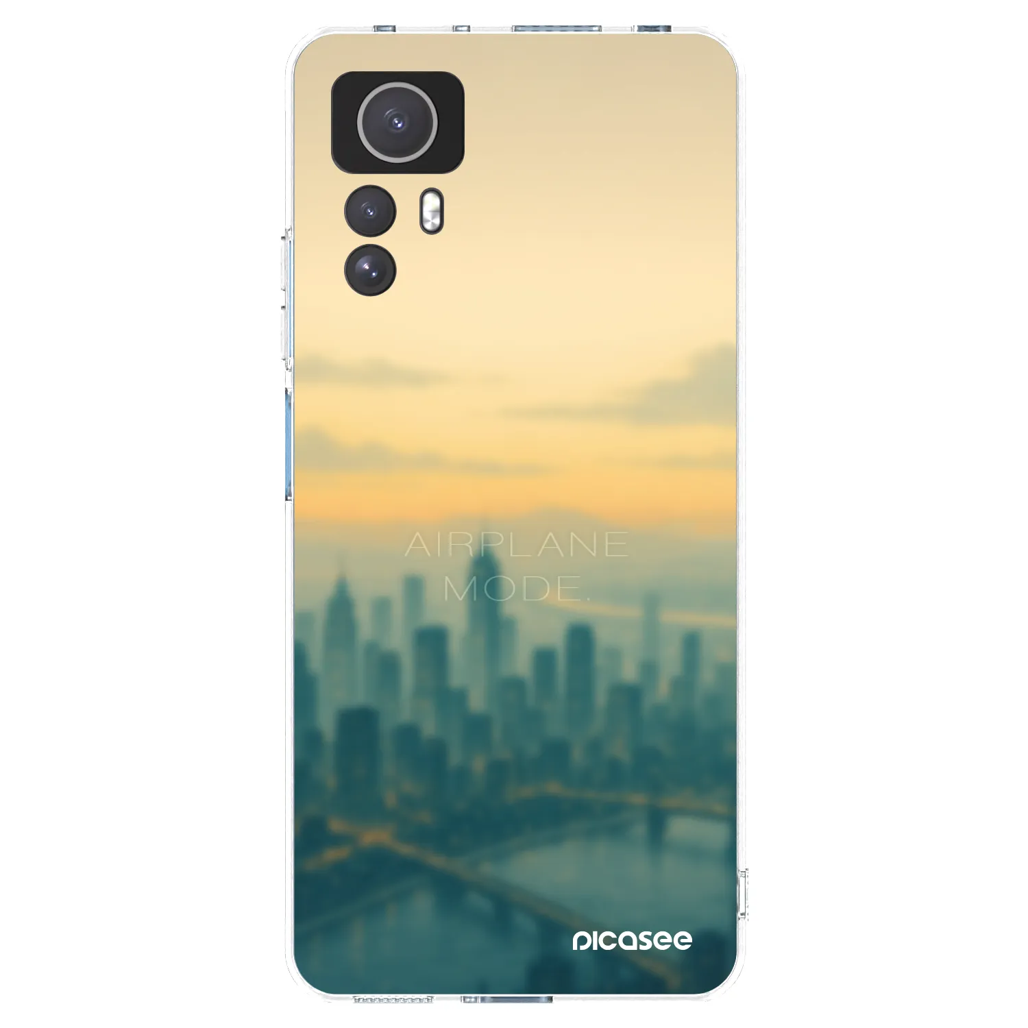 Picasee silikónový prehľadný obal pre Xiaomi Redmi Note 12S - Airplane mode