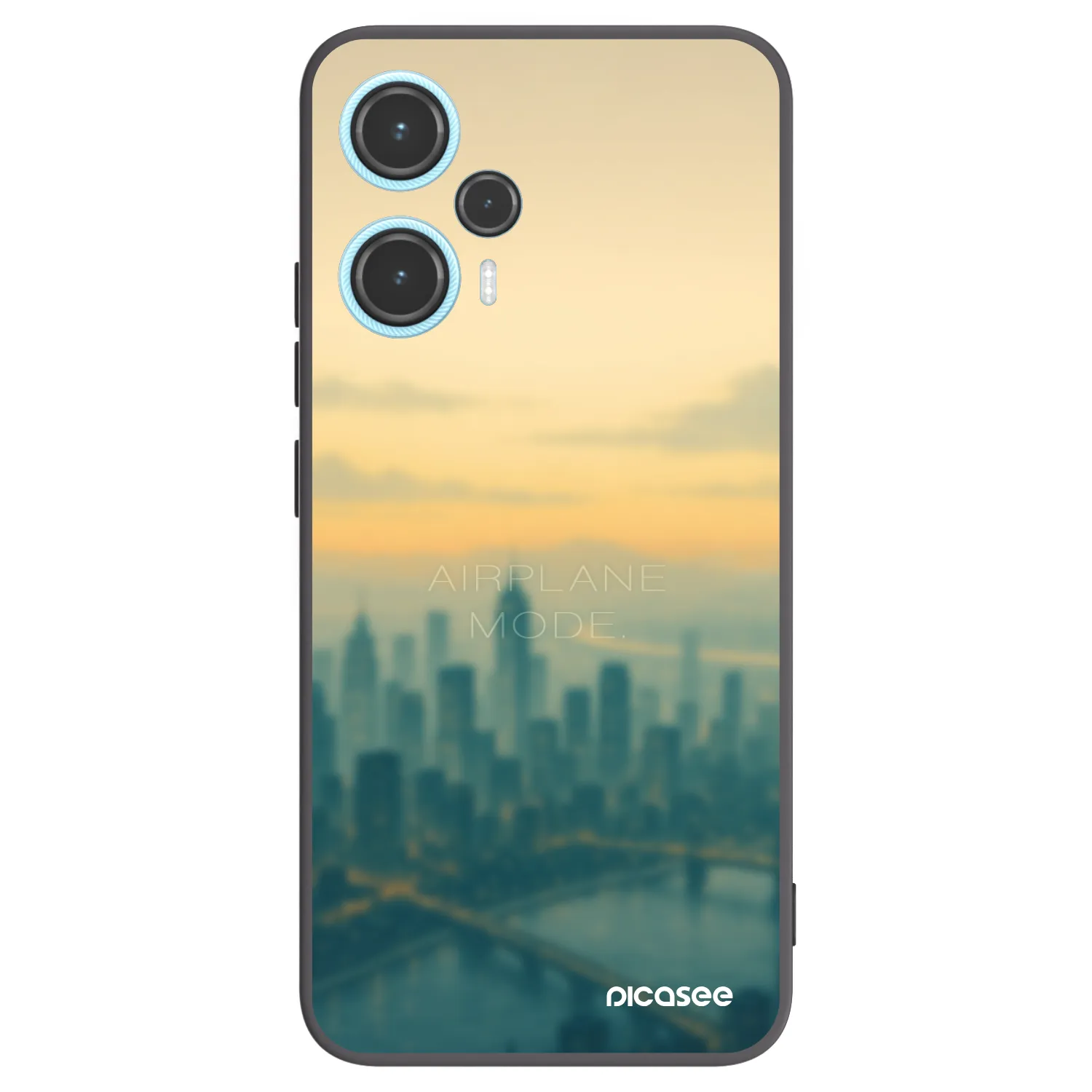 Picasee silikónový čierny obal pre Xiaomi Poco F5 - Airplane mode