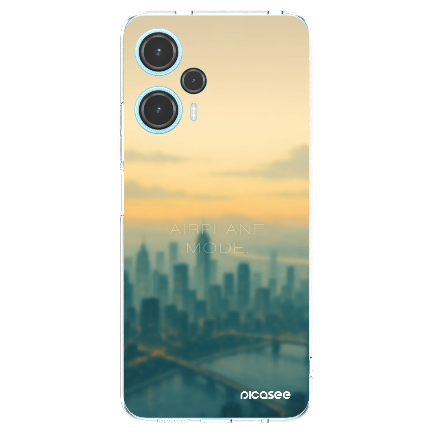 Picasee silikónový prehľadný obal pre Xiaomi Poco F5 - Airplane mode