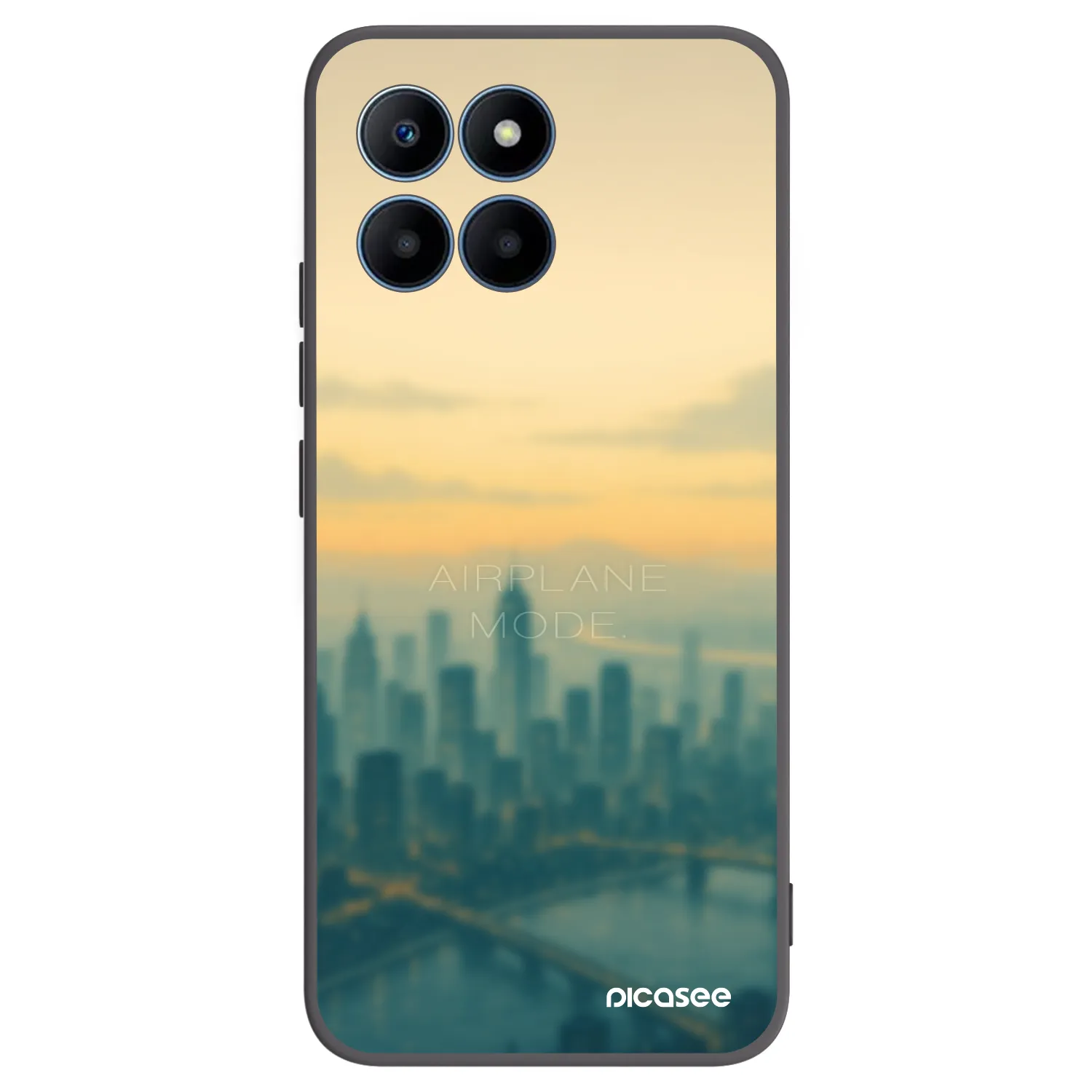 Picasee silikónový čierny obal pre Honor 70 Lite - Airplane mode