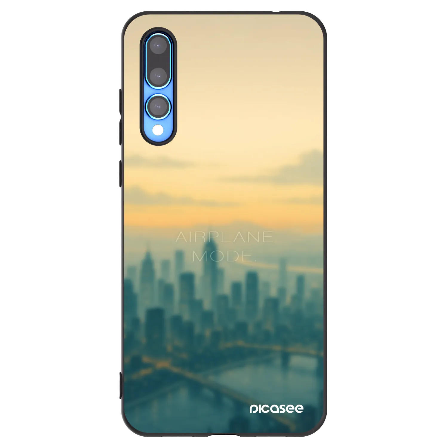 Picasee silikónový čierny obal pre Huawei P20 Pro - Airplane mode