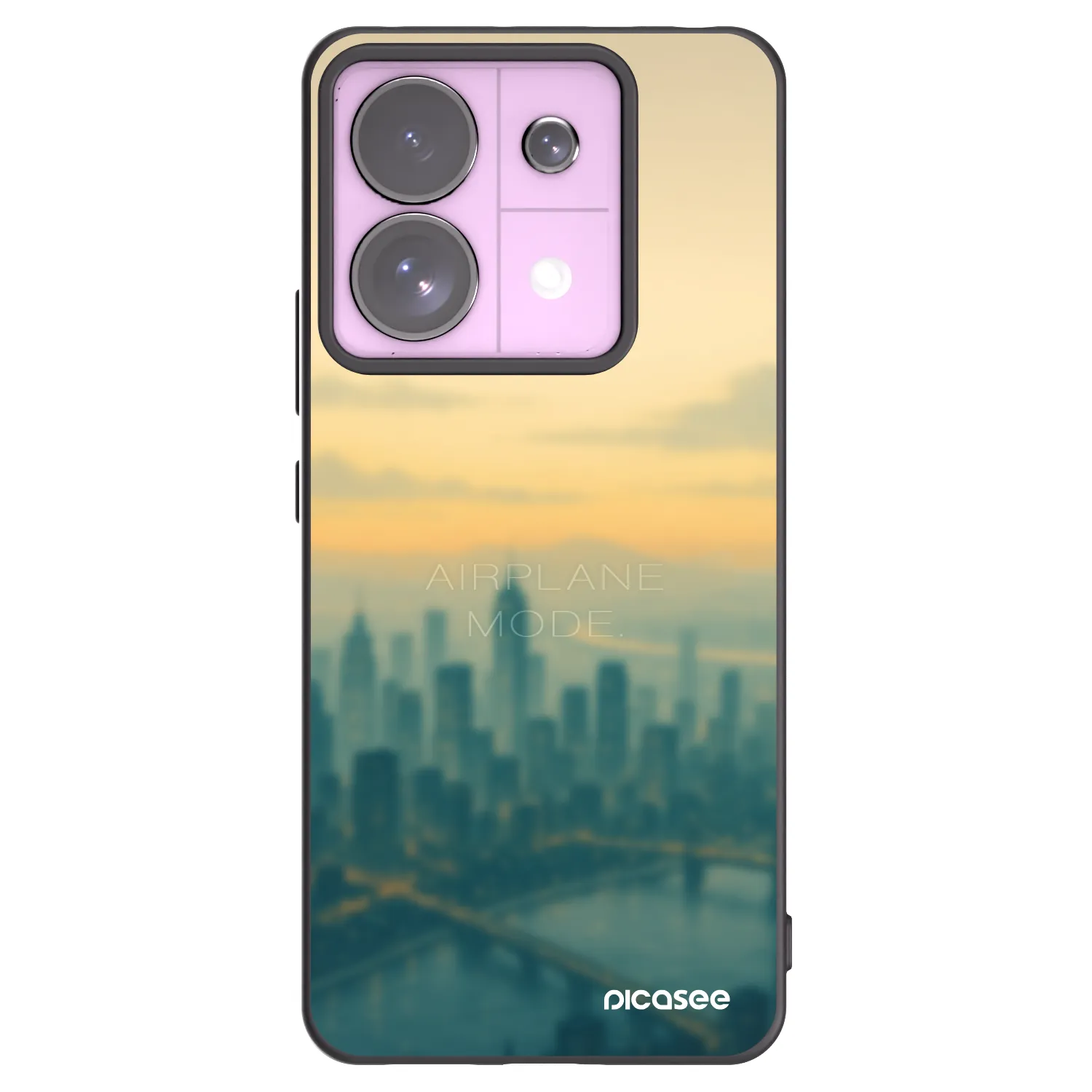 Picasee silikónový čierny obal pre Xiaomi Redmi Note 13 Pro 5G - Airplane mode