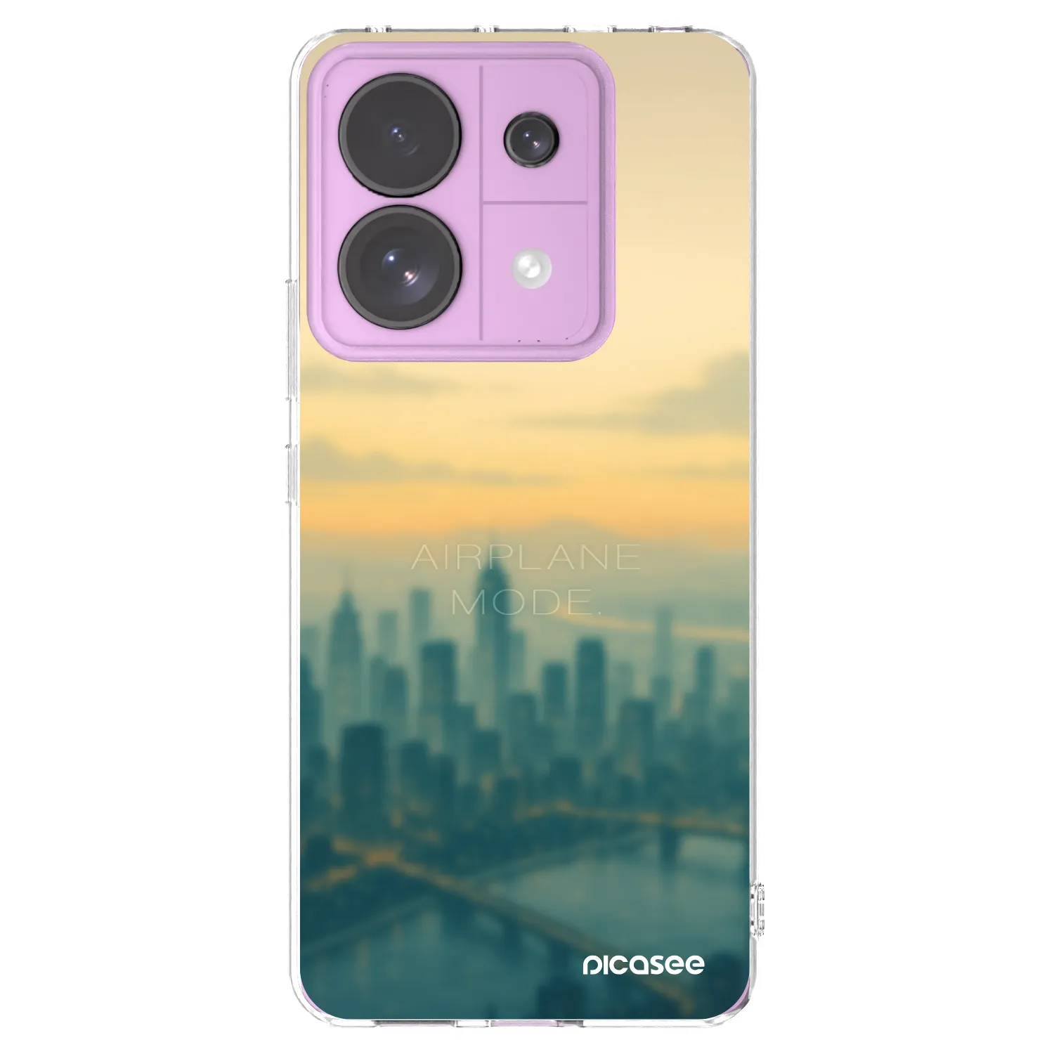 Picasee silikónový prehľadný obal pre Xiaomi Redmi Note 13 Pro 5G - Airplane mode