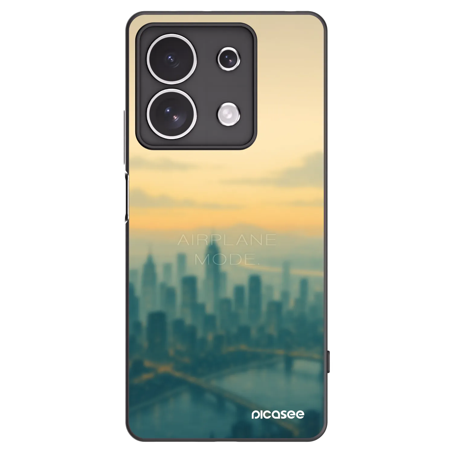Picasee silikónový čierny obal pre Xiaomi Redmi Note 13 4G - Airplane mode