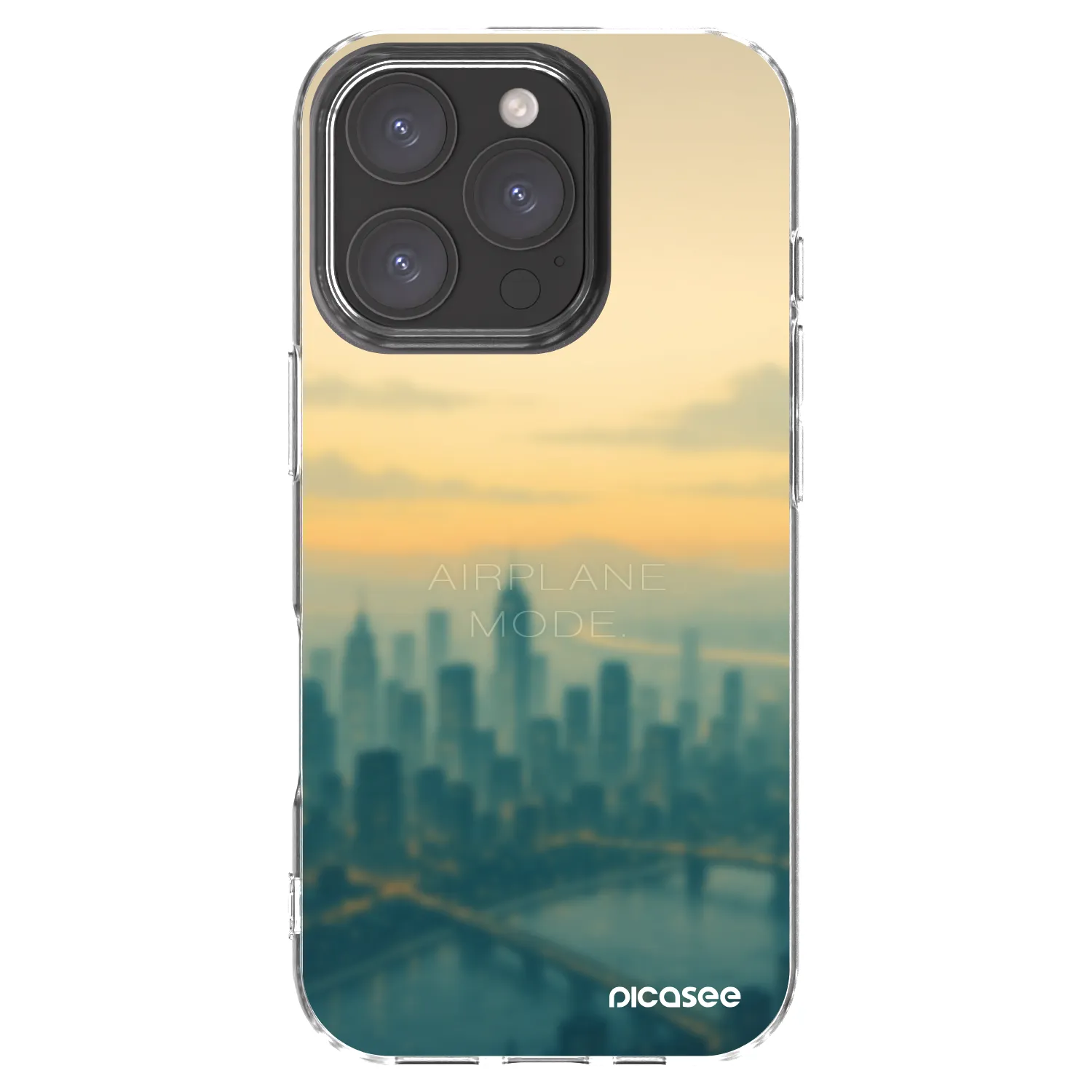 Picasee silikónový prehľadný obal pre Apple iPhone 16 Pro - Airplane mode