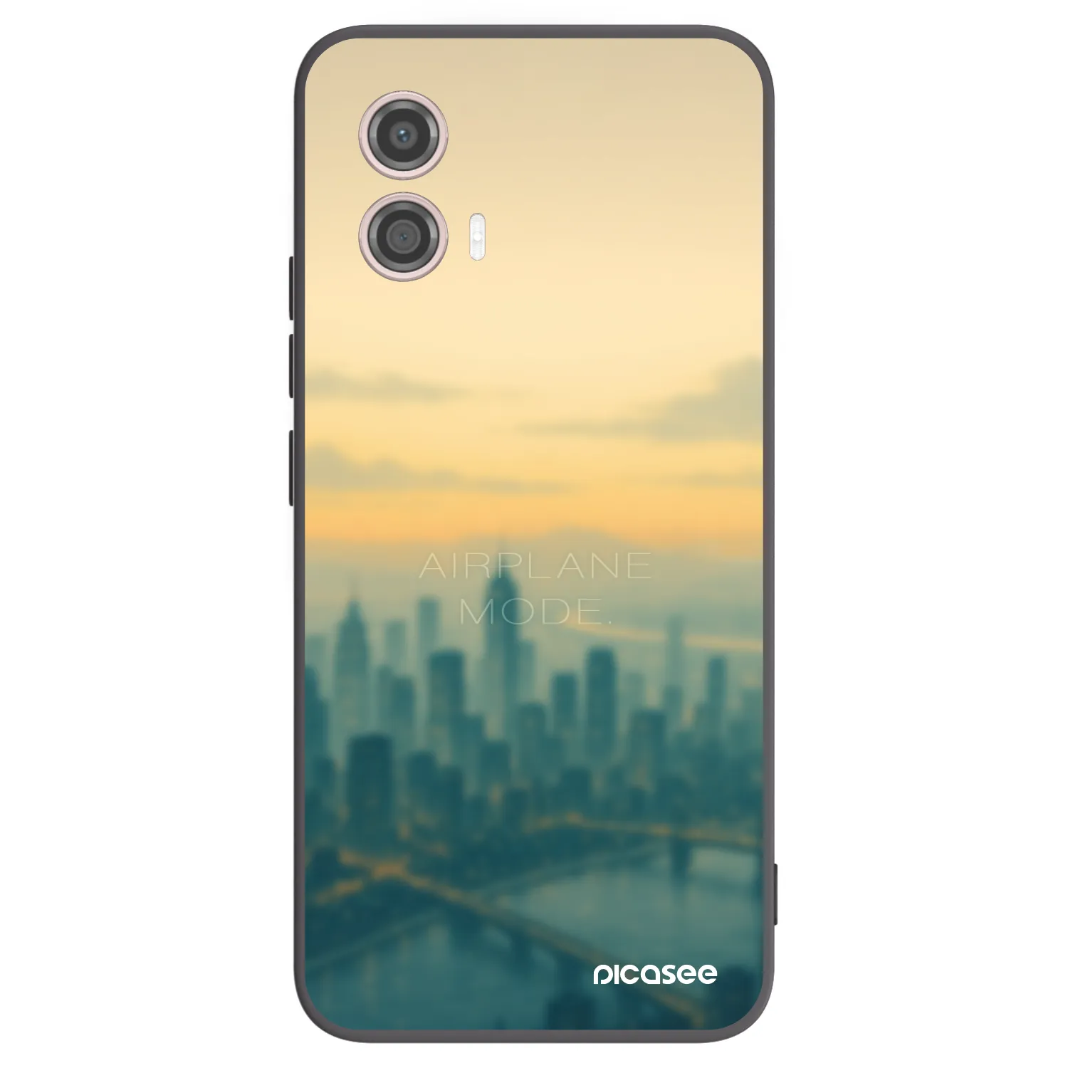Picasee silikónový čierny obal pre Motorola Moto G53 5G - Airplane mode