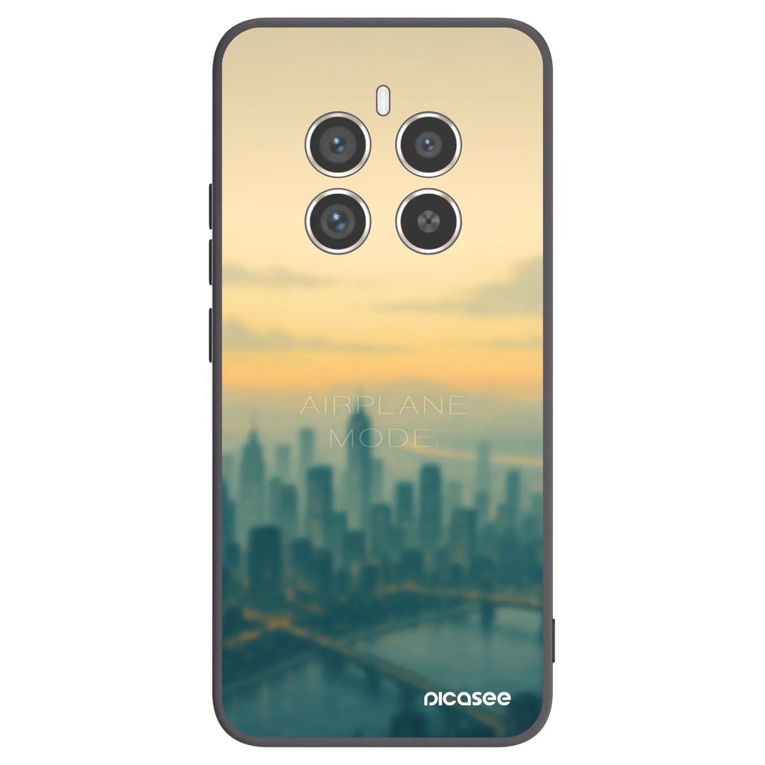 Picasee silikónový čierny obal pre Realme 12 Pro 5G - Airplane mode