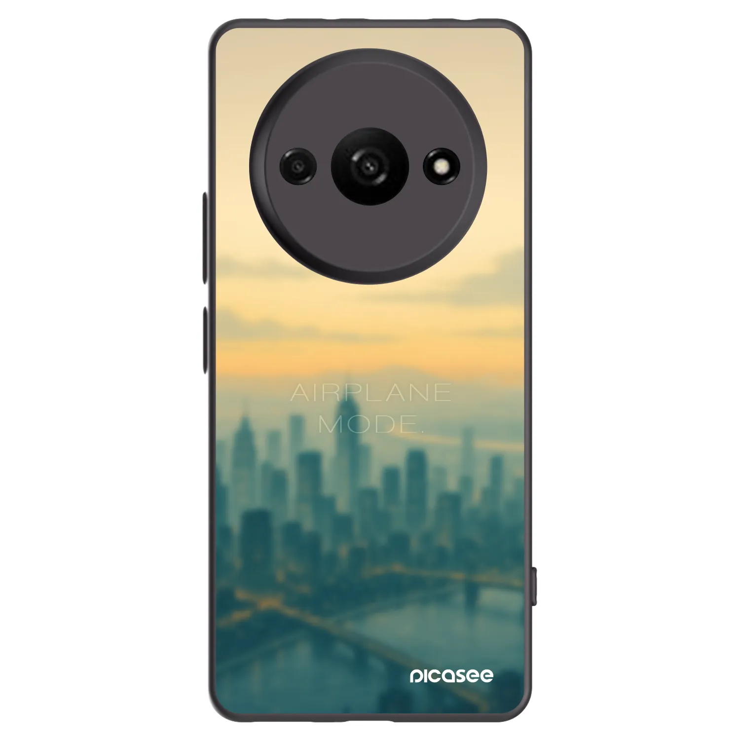 Picasee silikónový čierny obal pre Xiaomi Redmi A3 - Airplane mode