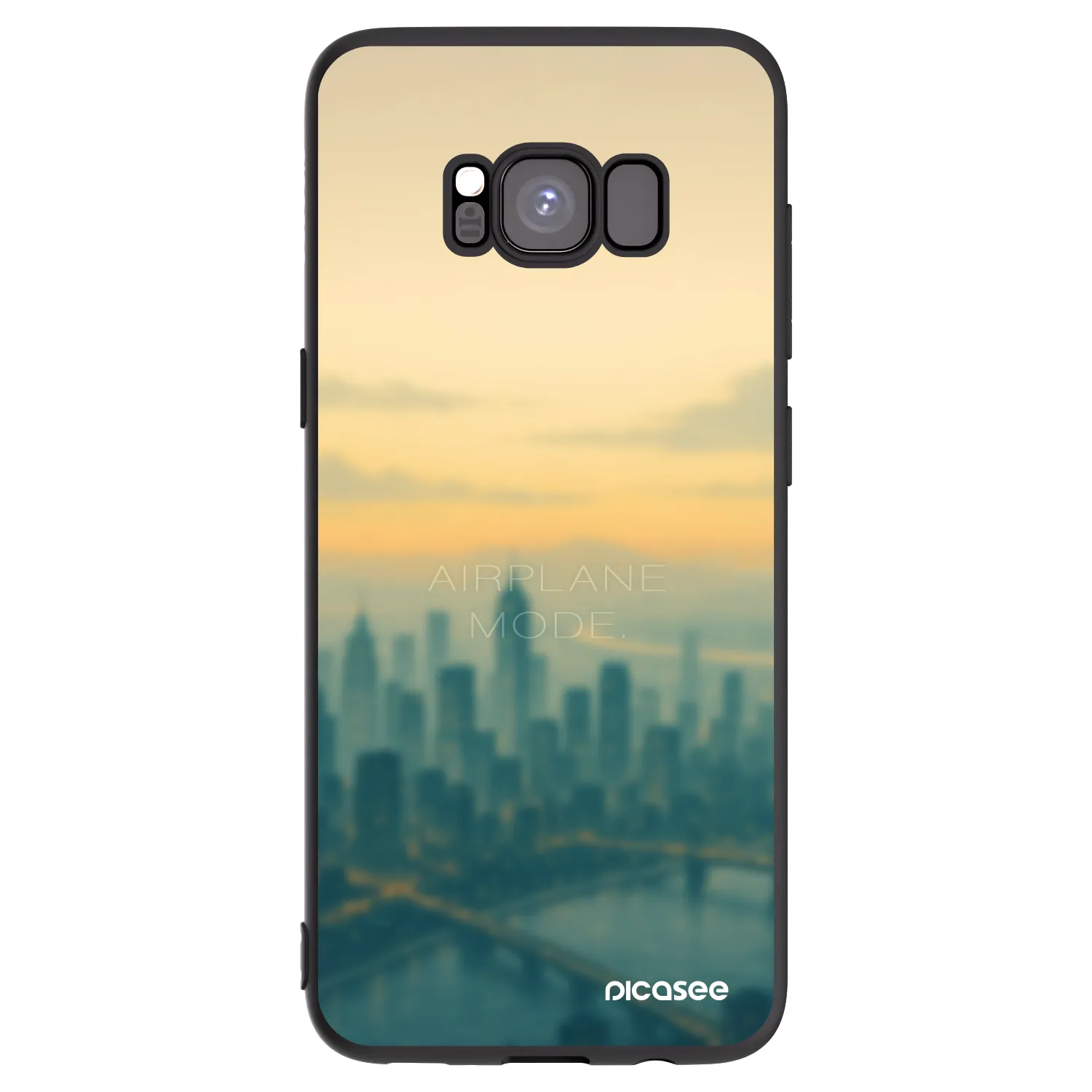 Picasee silikónový čierny obal pre Samsung Galaxy S8 G950F - Airplane mode