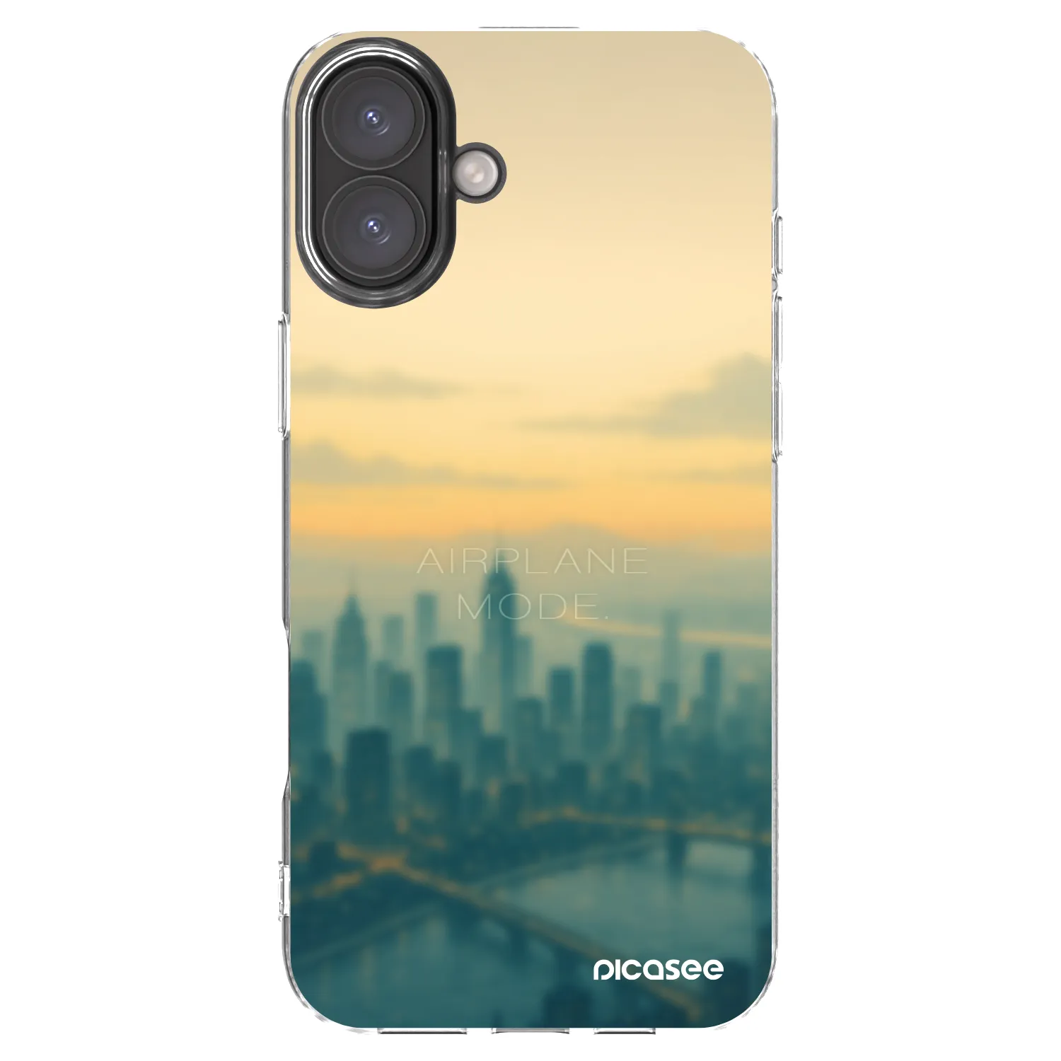Picasee silikónový prehľadný obal pre Apple iPhone 16 Plus - Airplane mode