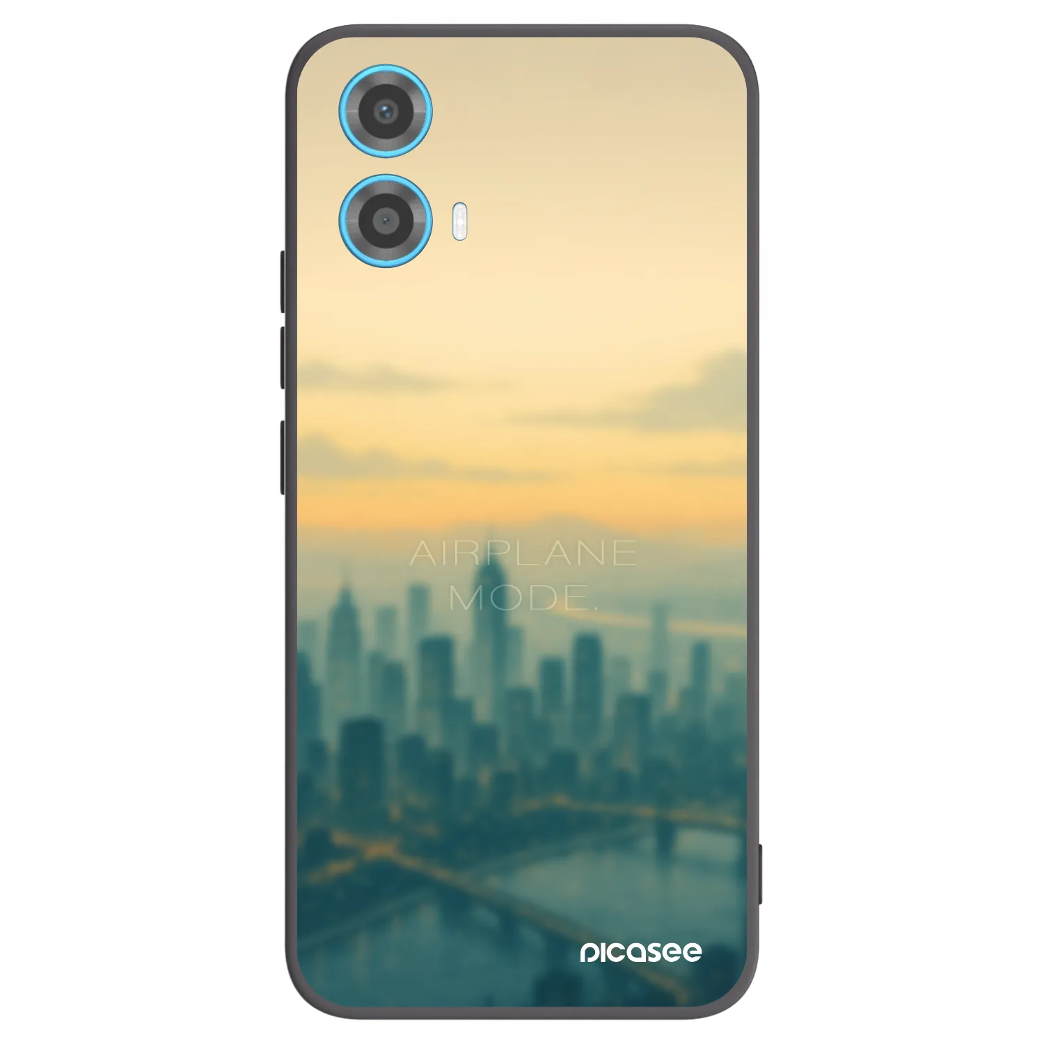 Picasee silikónový čierny obal pre Motorola Moto G34 5G - Airplane mode