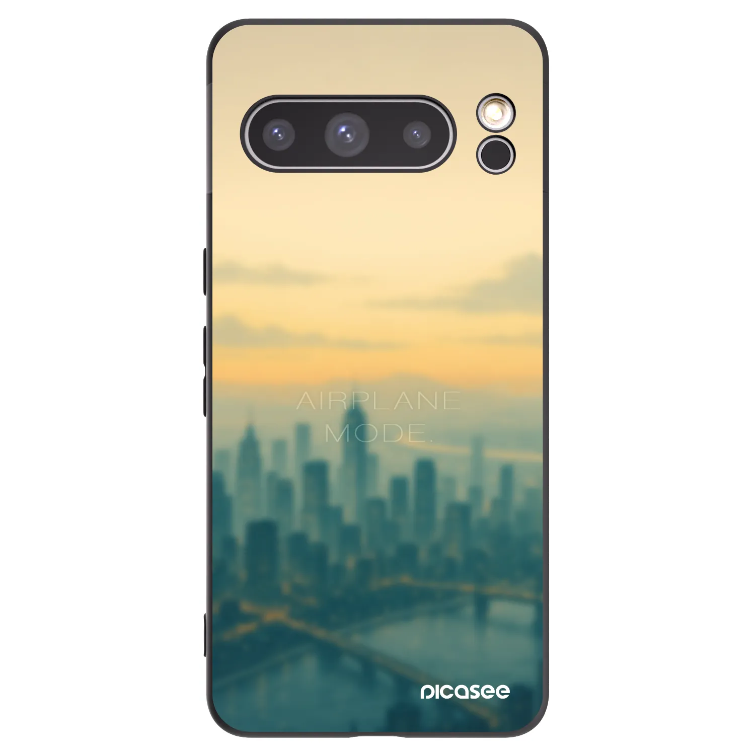 Picasee silikónový čierny obal pre Google Pixel 8 Pro - Airplane mode