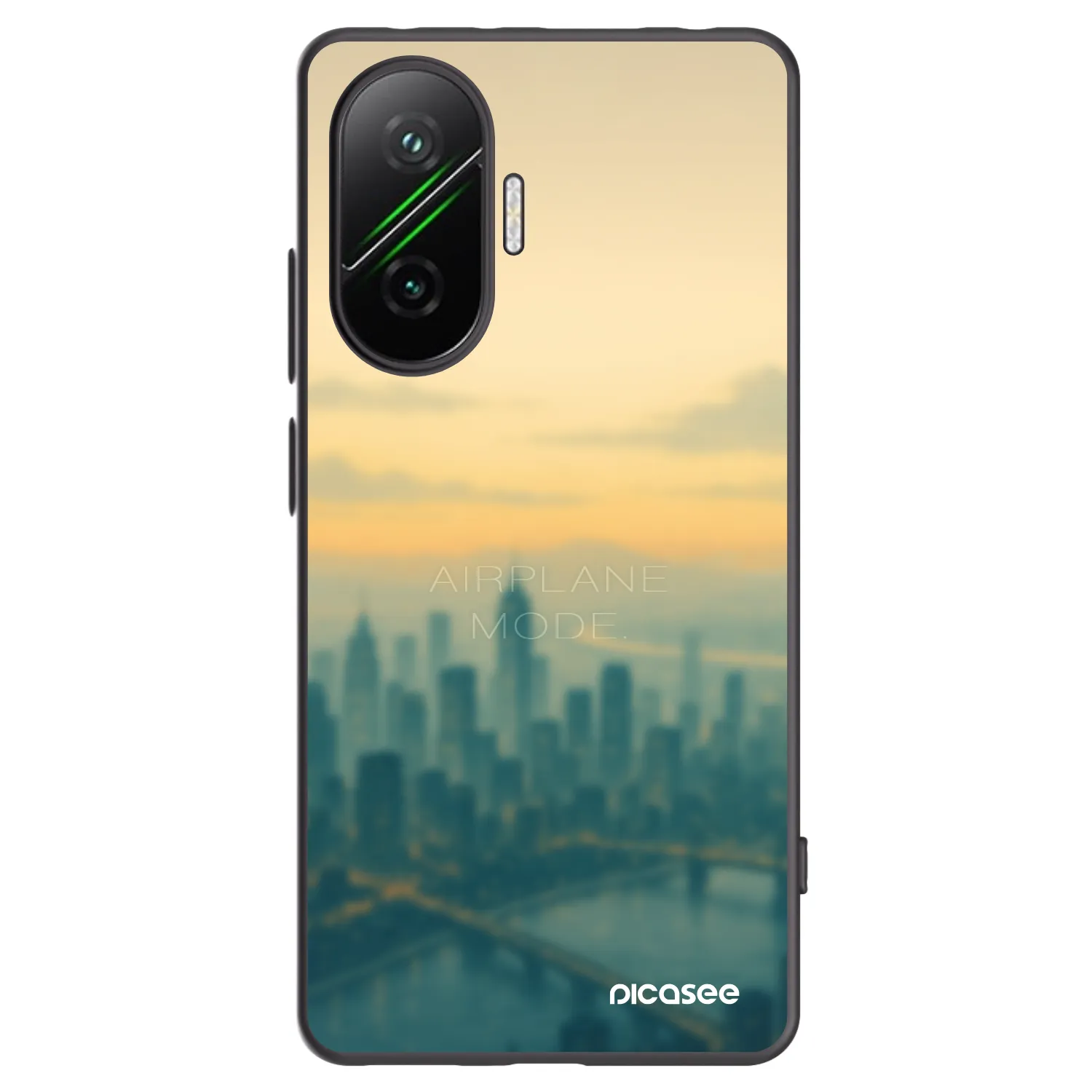 Silikónový čierny obal pre Xiaomi Poco F7 5G - Airplane mode