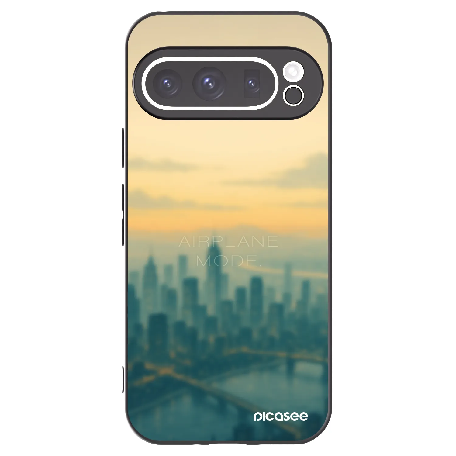 Picasee silikónový čierny obal pre Google Pixel 9 Pro XL - Airplane mode