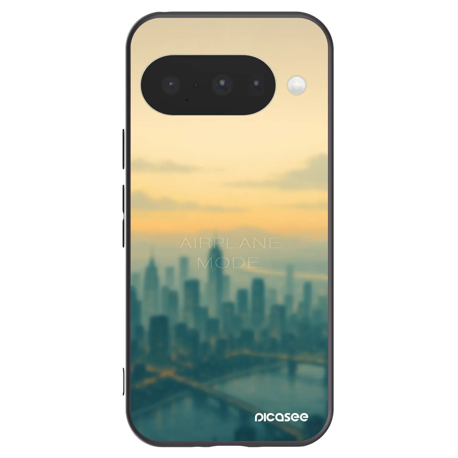 Picasee silikónový čierny obal pre Google Pixel 10 - Airplane mode