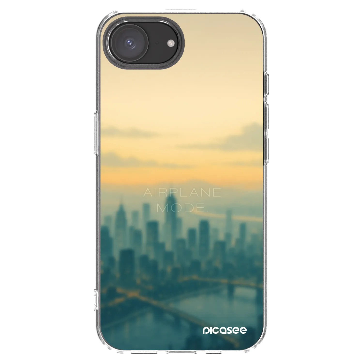 Picasee silikónový prehľadný obal pre Apple iPhone 17e - Airplane mode