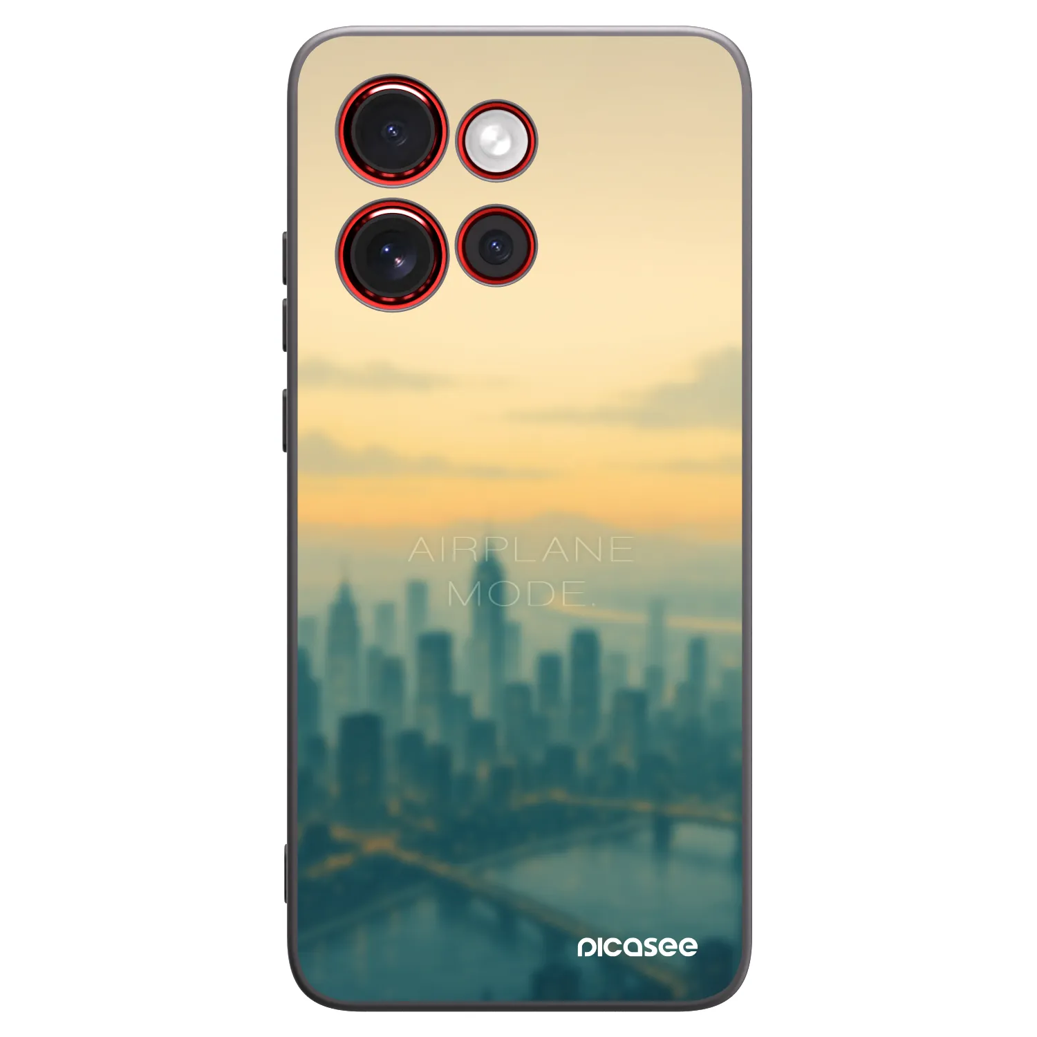 Picasee silikónový čierny obal pre Motorola Edge 60 Neo 5G - Airplane mode