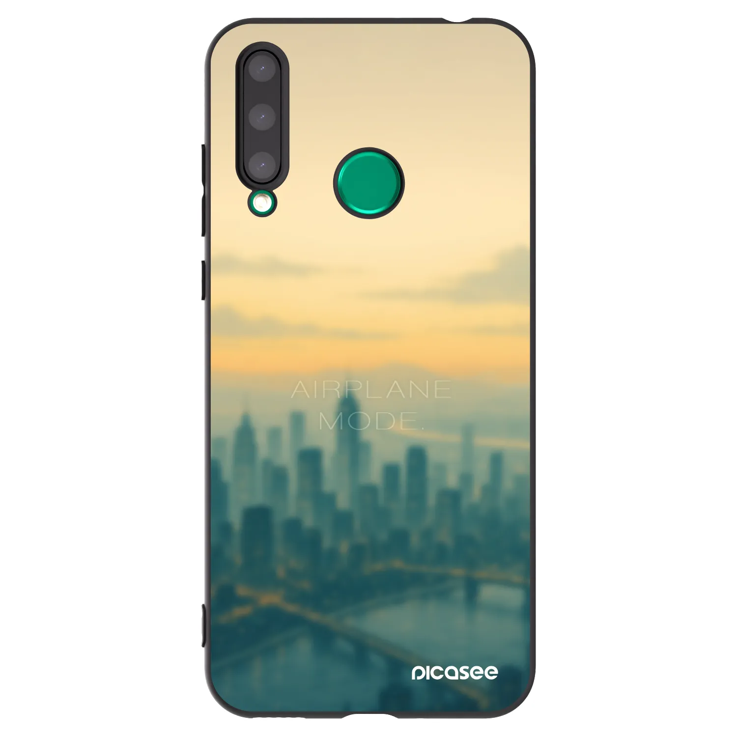 Picasee silikónový čierny obal pre Honor 20 Lite - Airplane mode