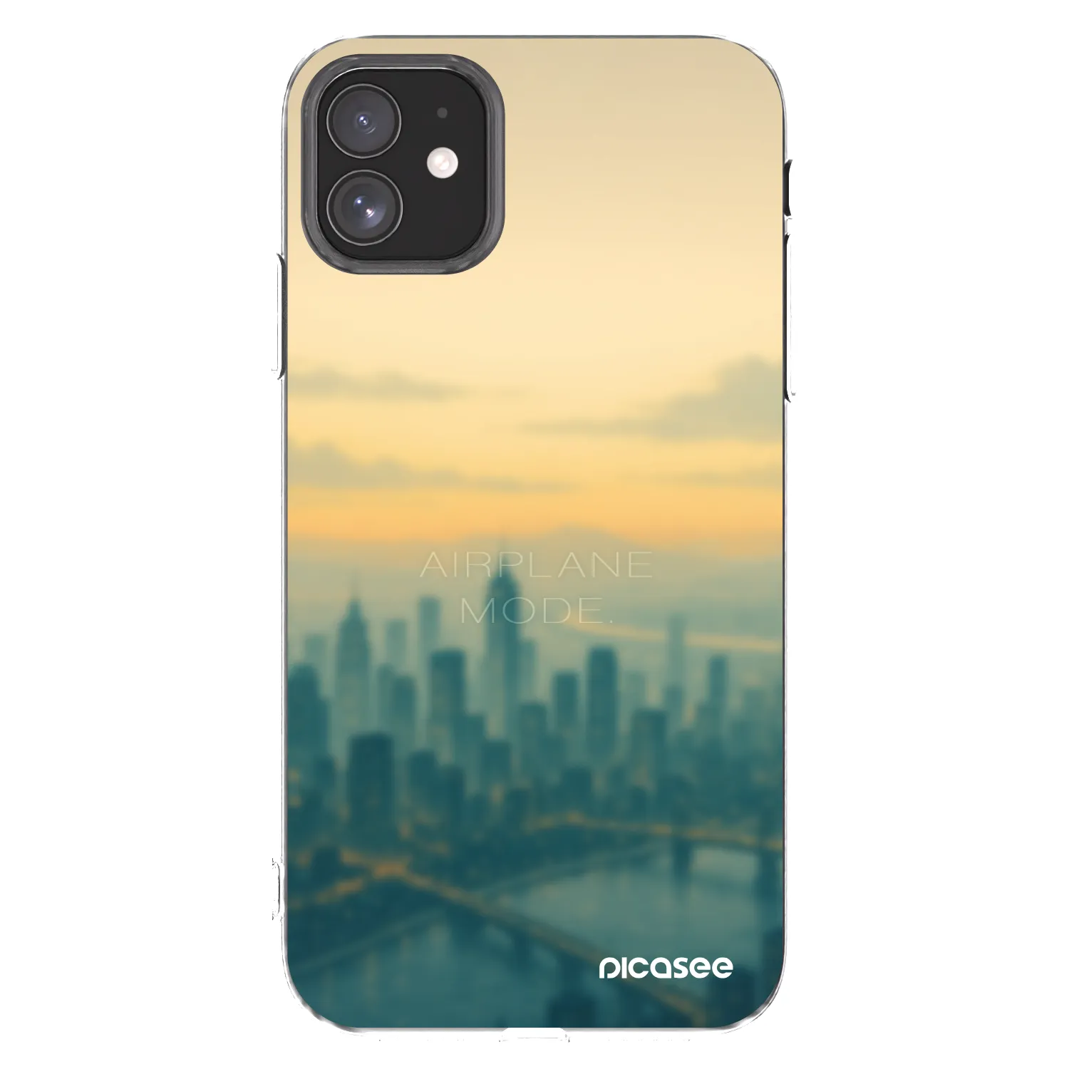 Picasee silikónový prehľadný obal pre Apple iPhone 11 - Airplane mode
