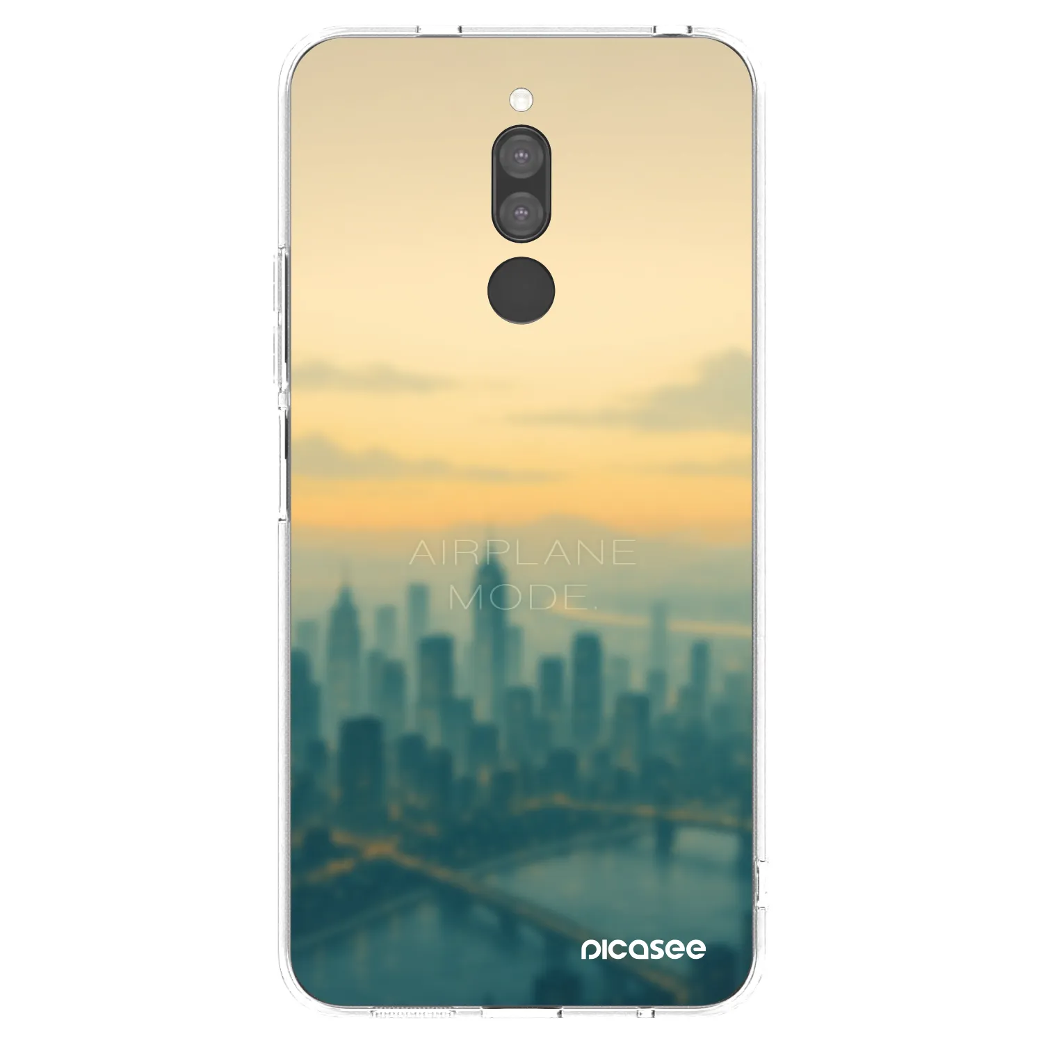 Silikónový prehľadný obal pre Xiaomi Redmi 8 - Airplane mode