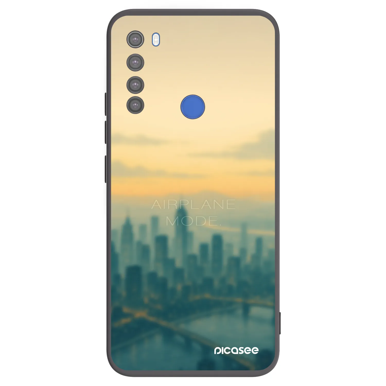 Picasee silikónový čierny obal pre Xiaomi Redmi Note 8T - Airplane mode
