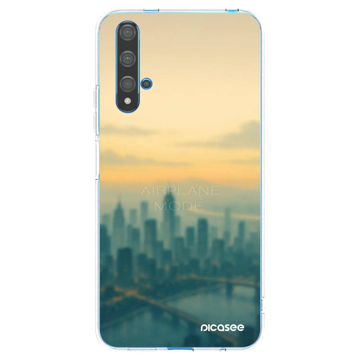 Picasee silikónový prehľadný obal pre Huawei Nova 5T - Airplane mode