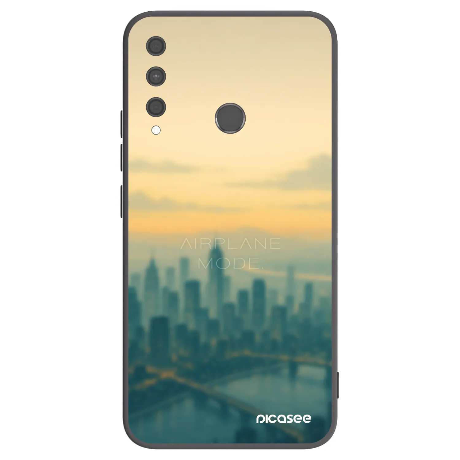 Picasee silikónový čierny obal pre Huawei P40 Lite E - Airplane mode
