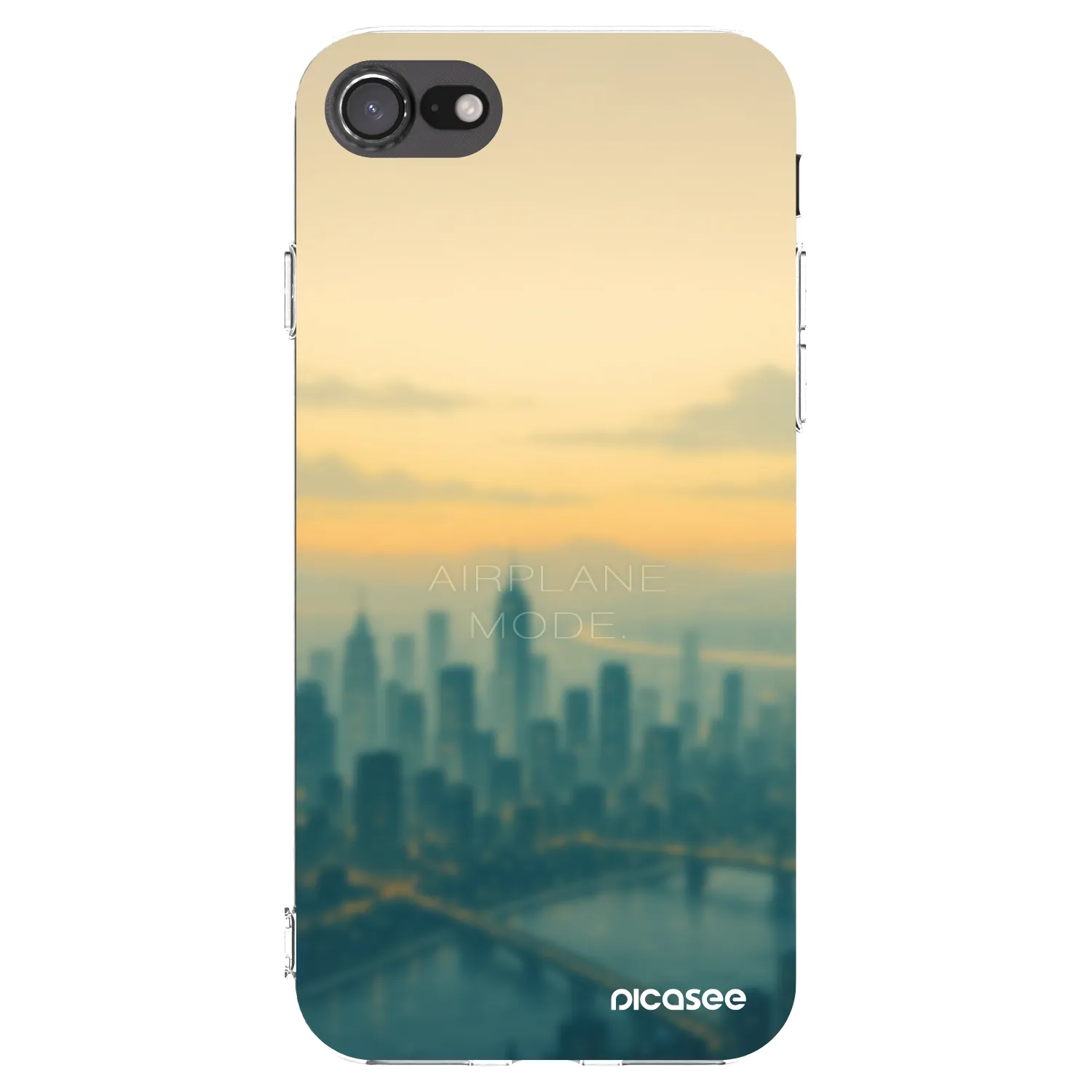 Picasee silikónový prehľadný obal pre Apple iPhone SE 2020 - Airplane mode