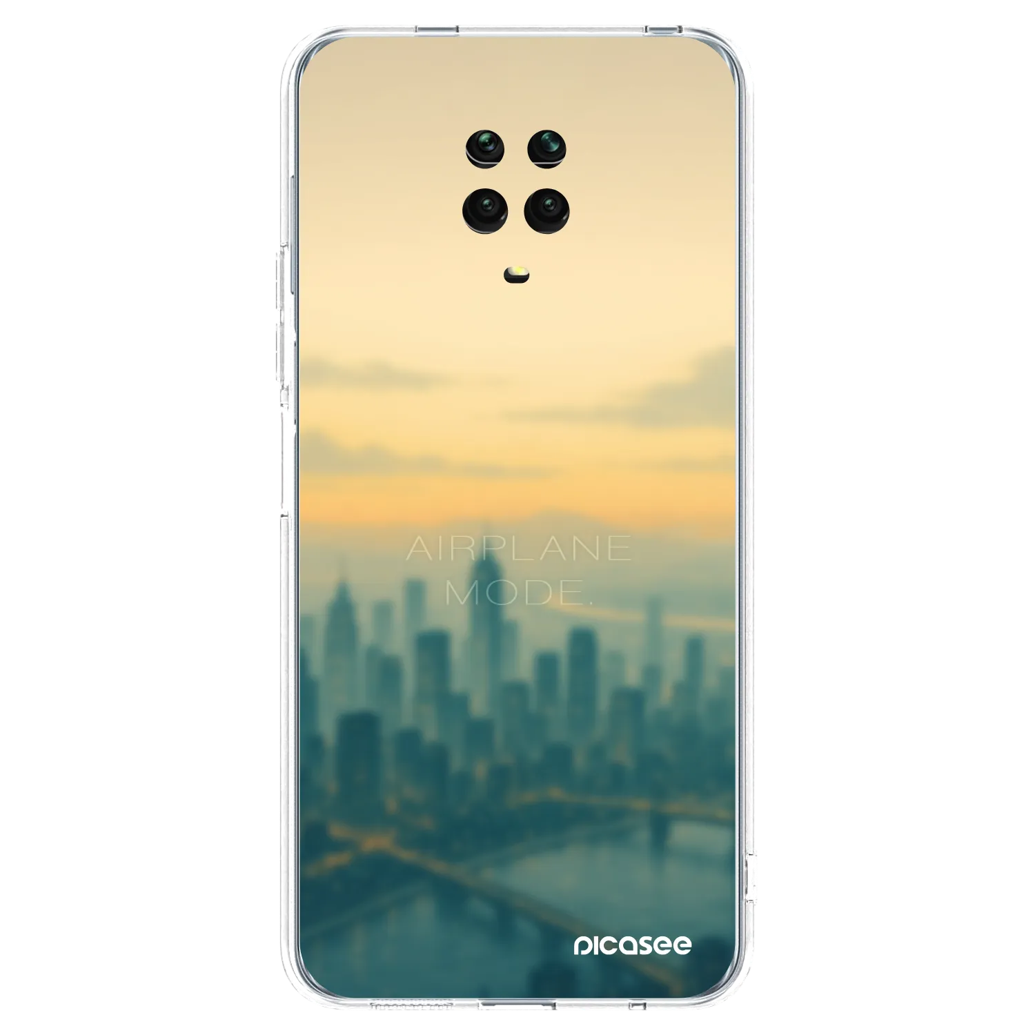 Picasee silikónový prehľadný obal pre Xiaomi Redmi Note 9 Pro - Airplane mode