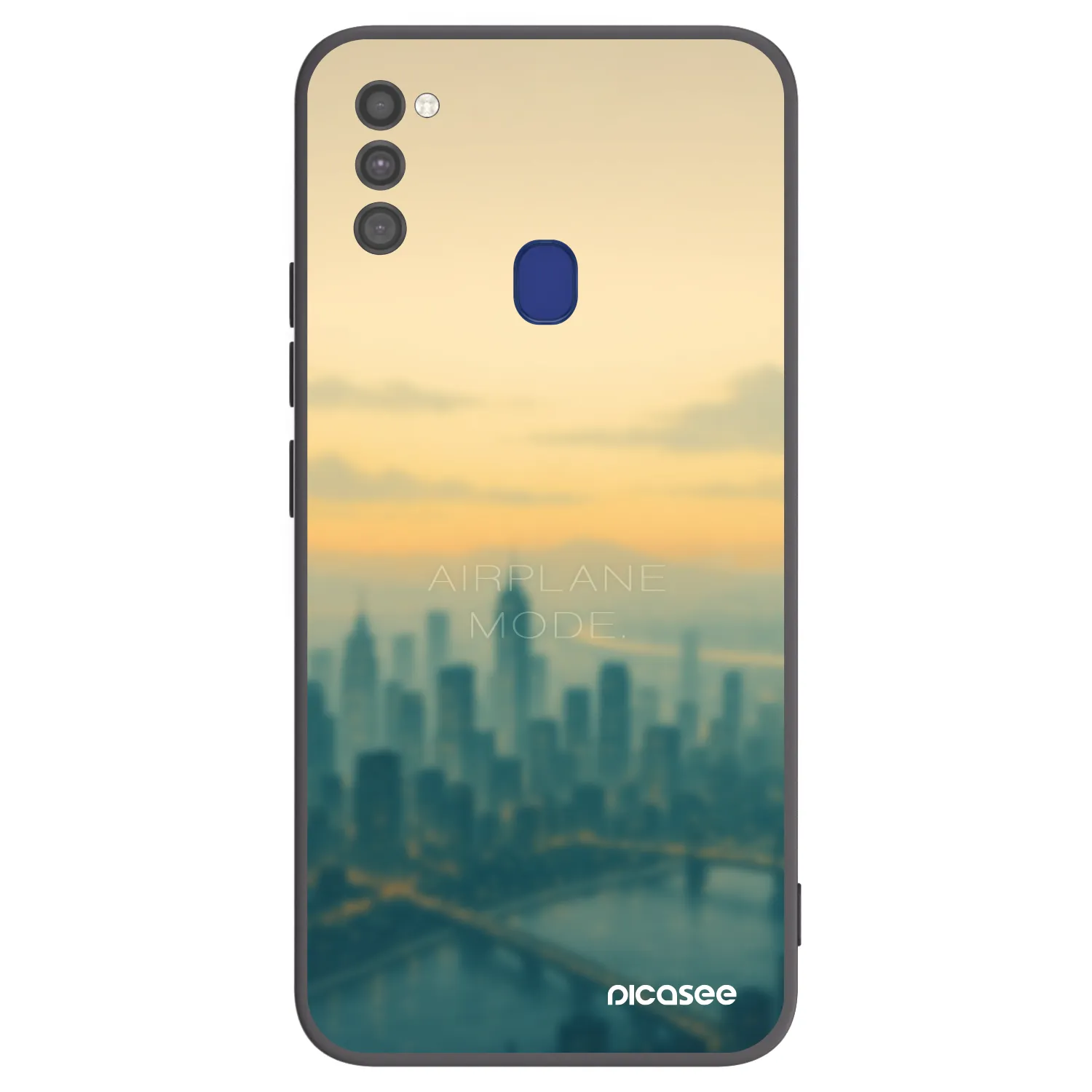 Picasee silikónový čierny obal pre Samsung Galaxy M21 M215F - Airplane mode